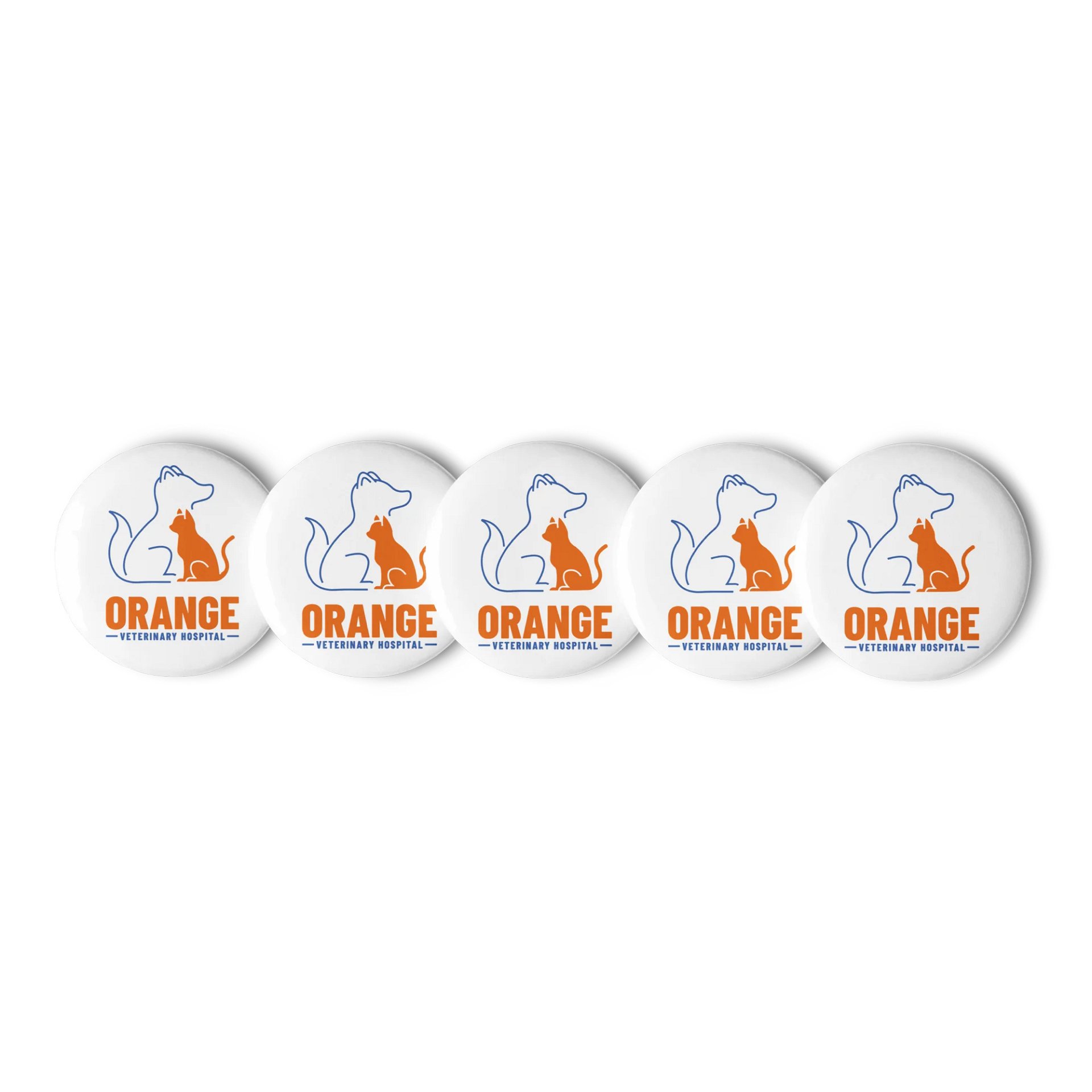 Orange Vet Buttons - 5 pack product image (1)