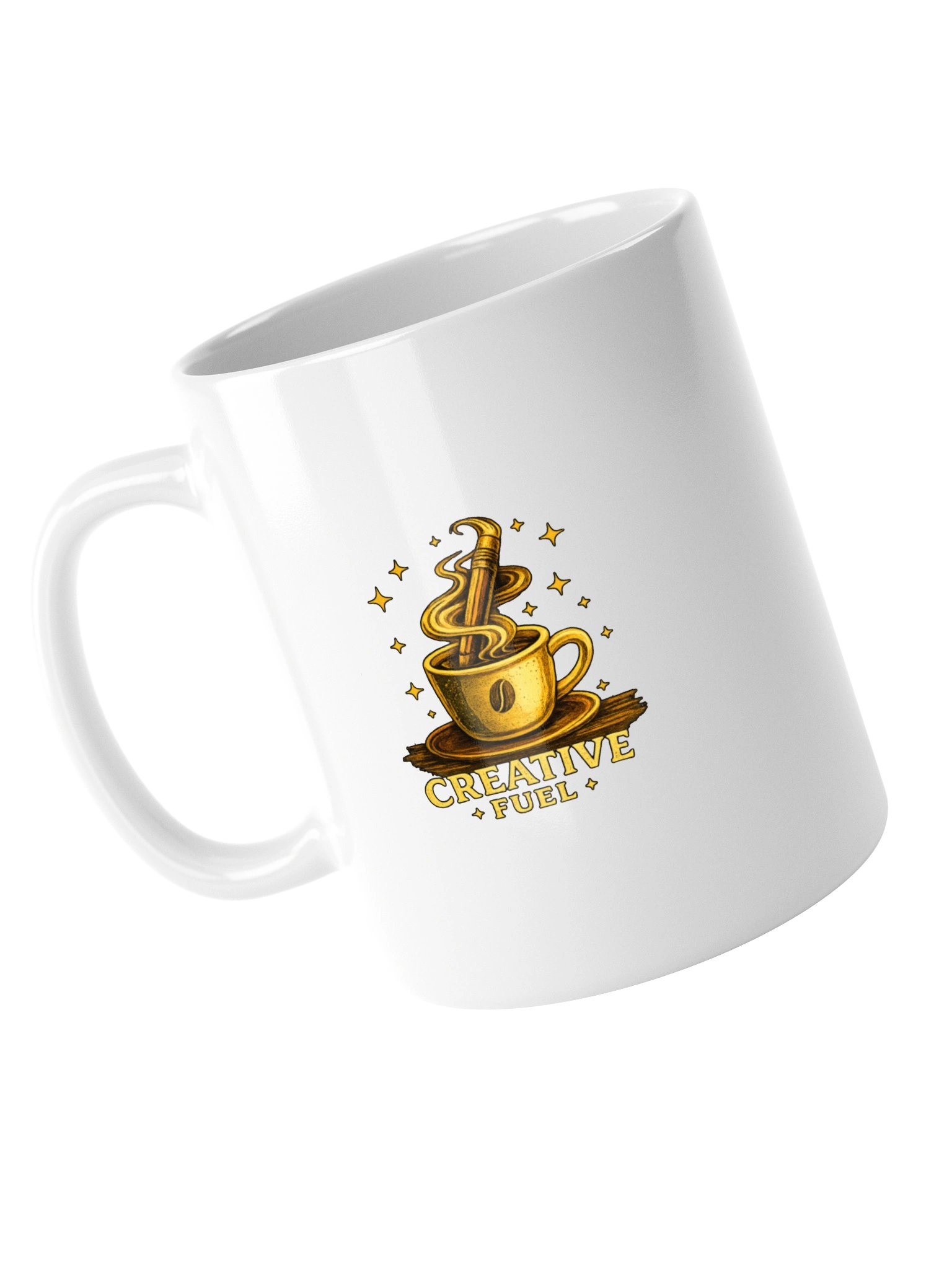 Creative Fuel – Vintage Coffee & Creativity Metal Mug product image (13)