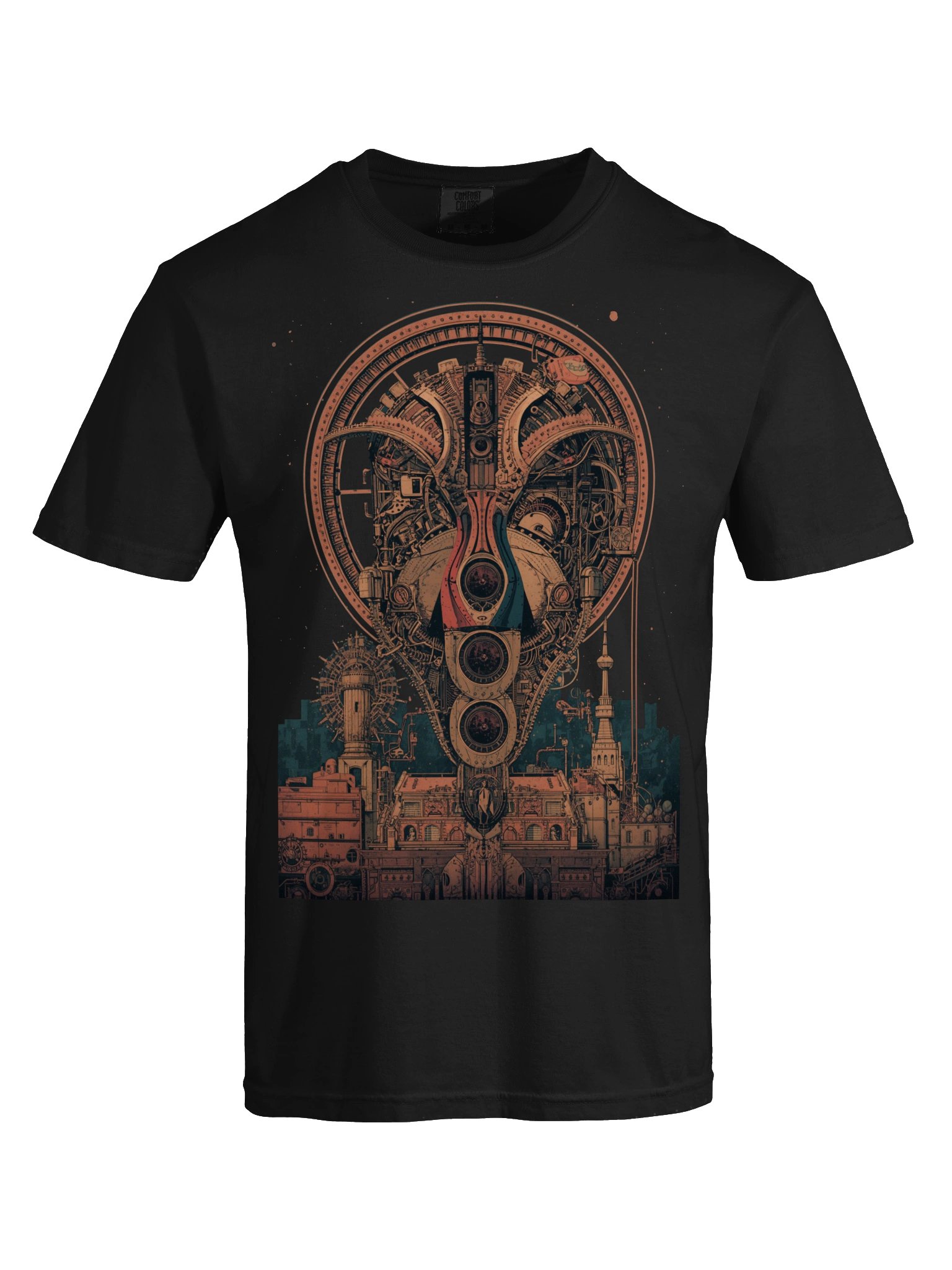 Retro-Futurist Machine Orb Heavyweight T-Shirt product image (2)