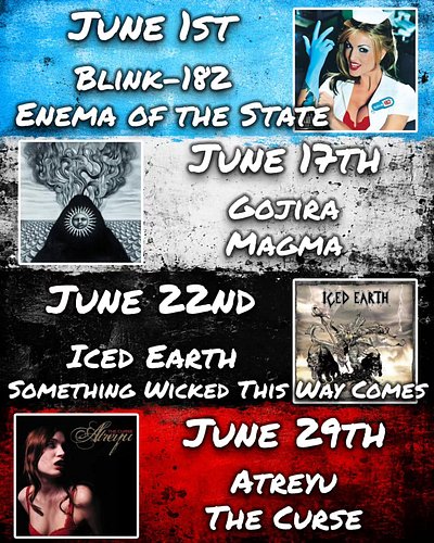 Kicking off Men's Mental Health Month with the 27th anniversary of Blink-182's Enema of the State!

We've got a packed month ...