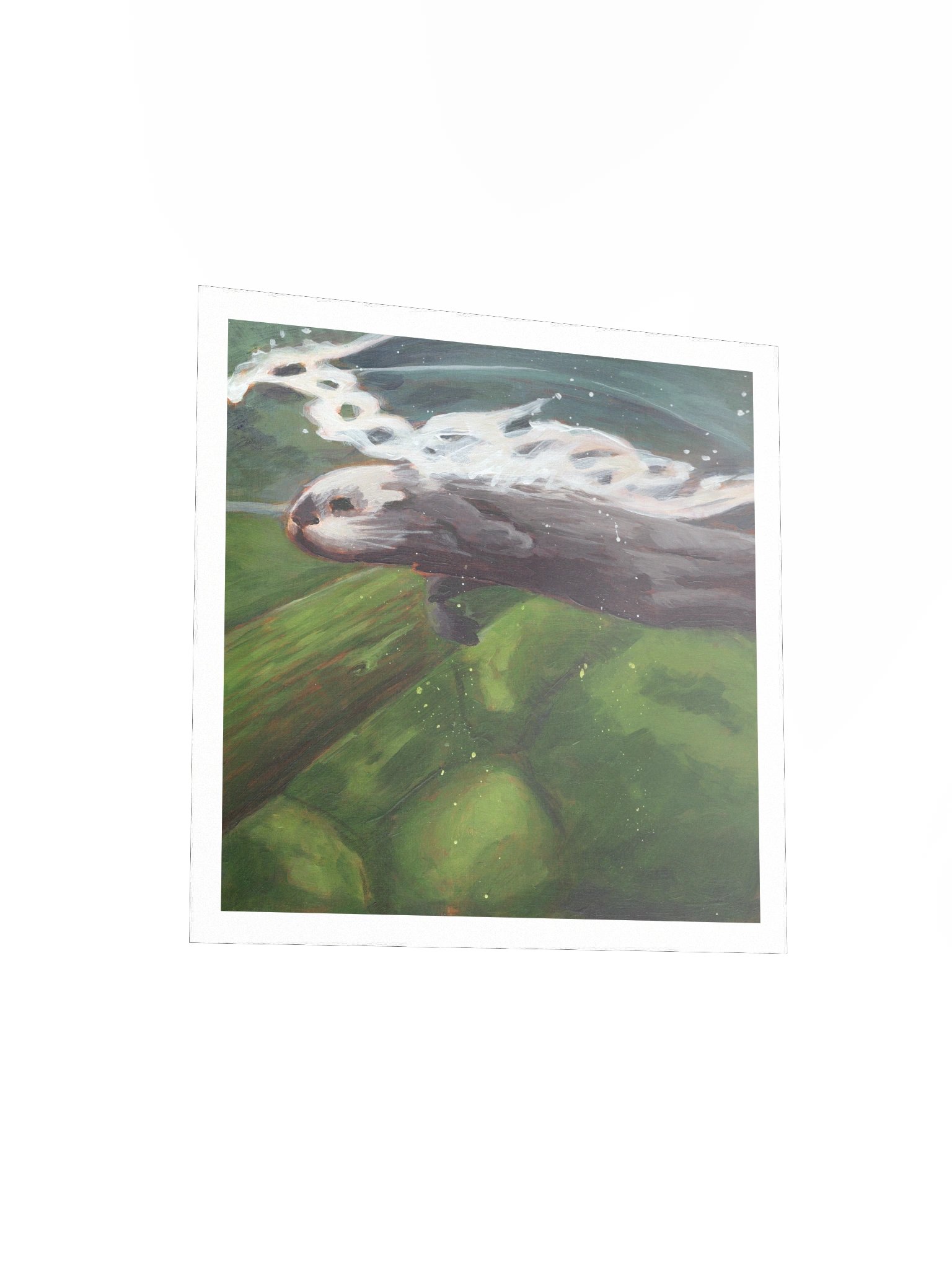 Smooth Glide Otter — Premium Matte Poster product image (6)