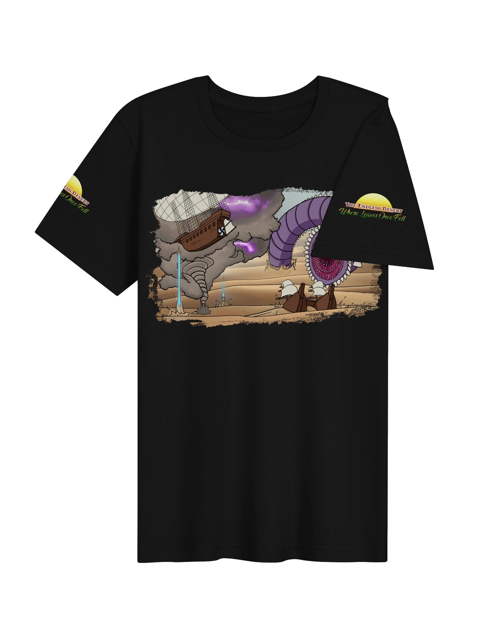 Soft Unisex Endless Desert T-Shirt (Sleeves, Front, Back) - Bella+Canvas product image (4)