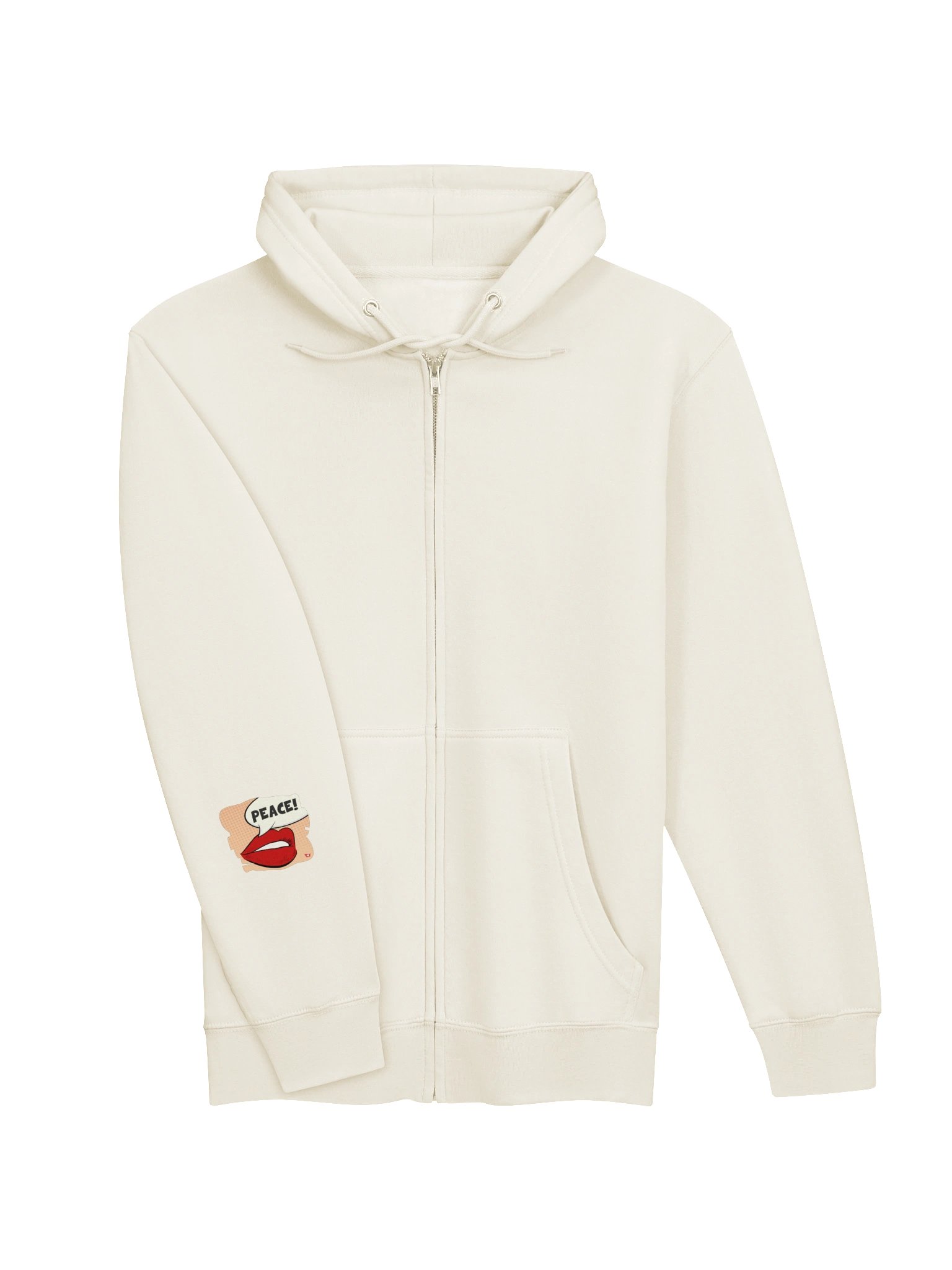 Premium Unisex Zip Hoodie, PEACE. Vintage Style product image (6)