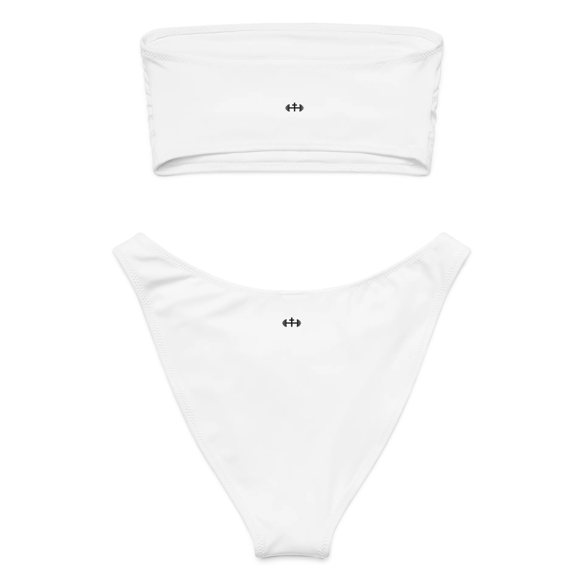His House Womens Bandeau Bikini Set - White product image (3)