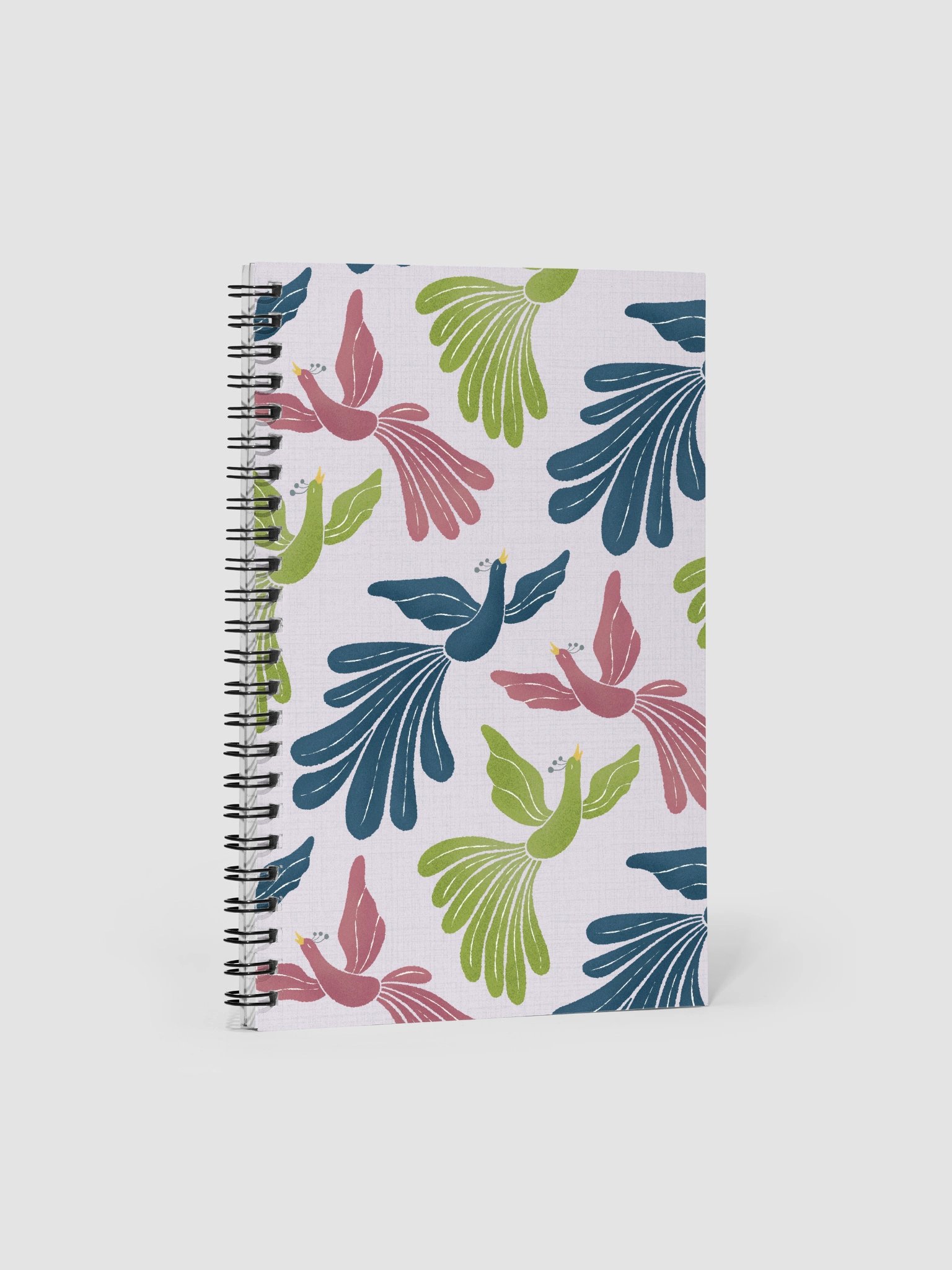Mid-Century Modern Firebirds Spiral Notebook product image (1)
