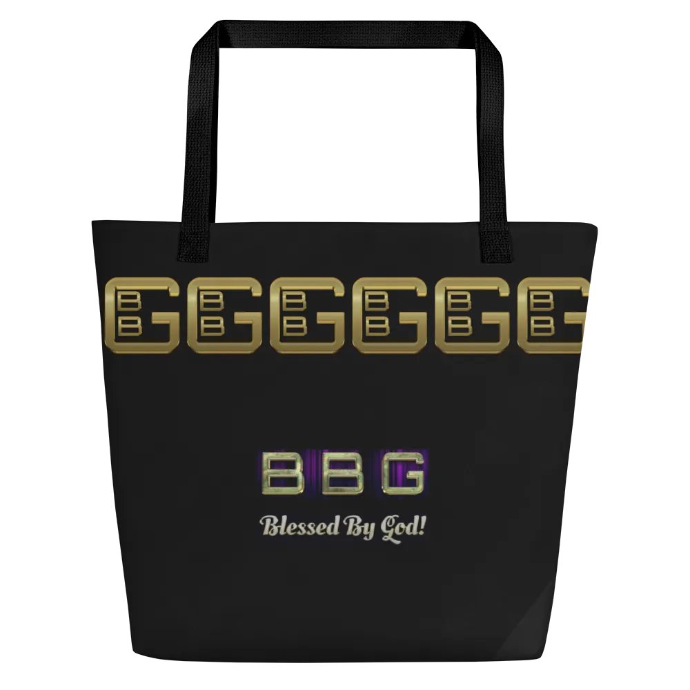 Black BBG Tote Bag with Pocket product image (1)