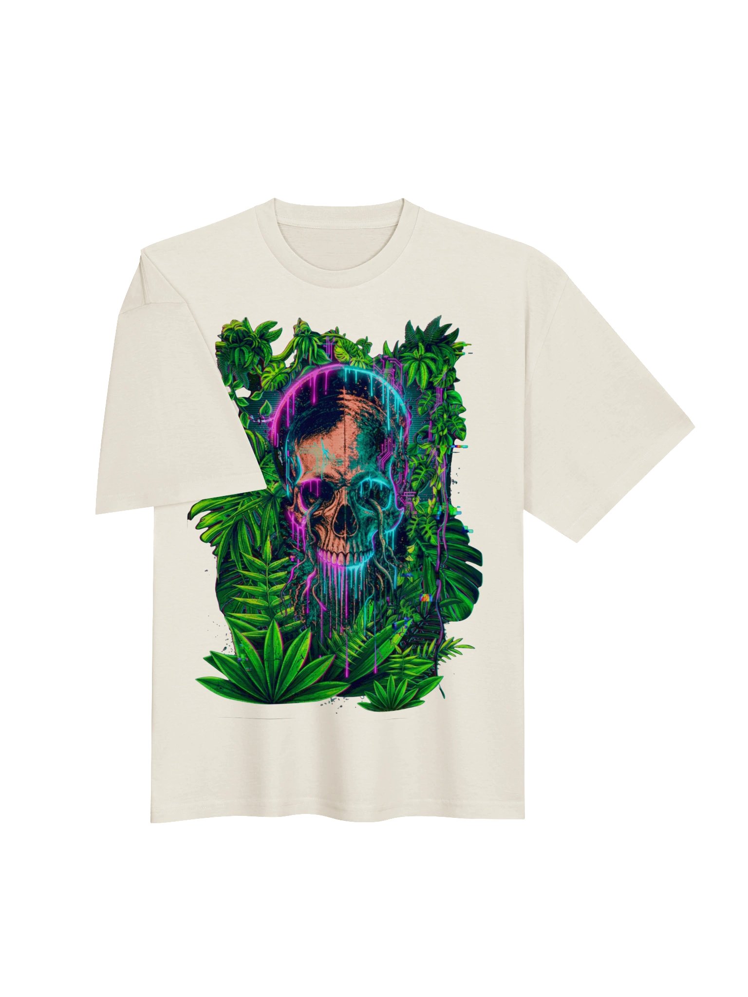 Neon Skull Jungle Tee product image (6)