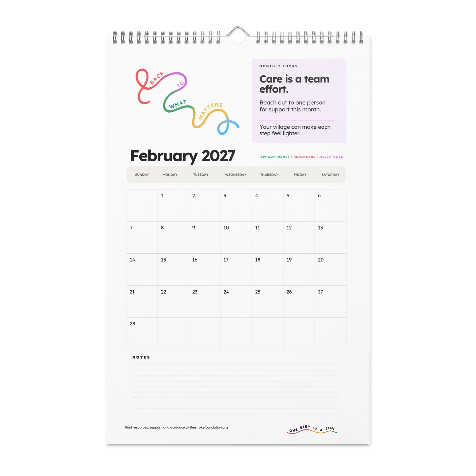 Back to What Matters — 2027 Wall Calendar product image (3)