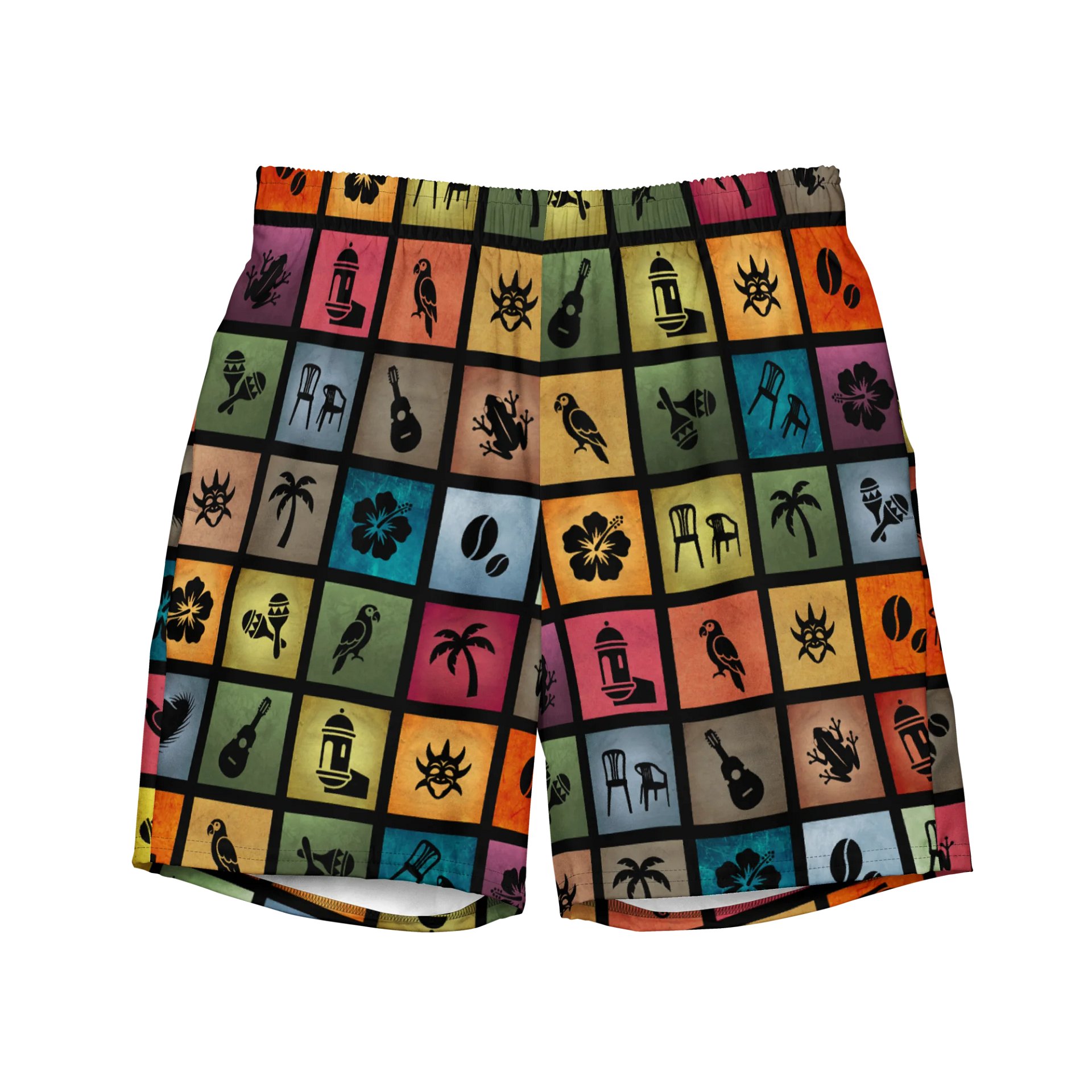 Puerto Rico Pride Swim Trunks product image (1)