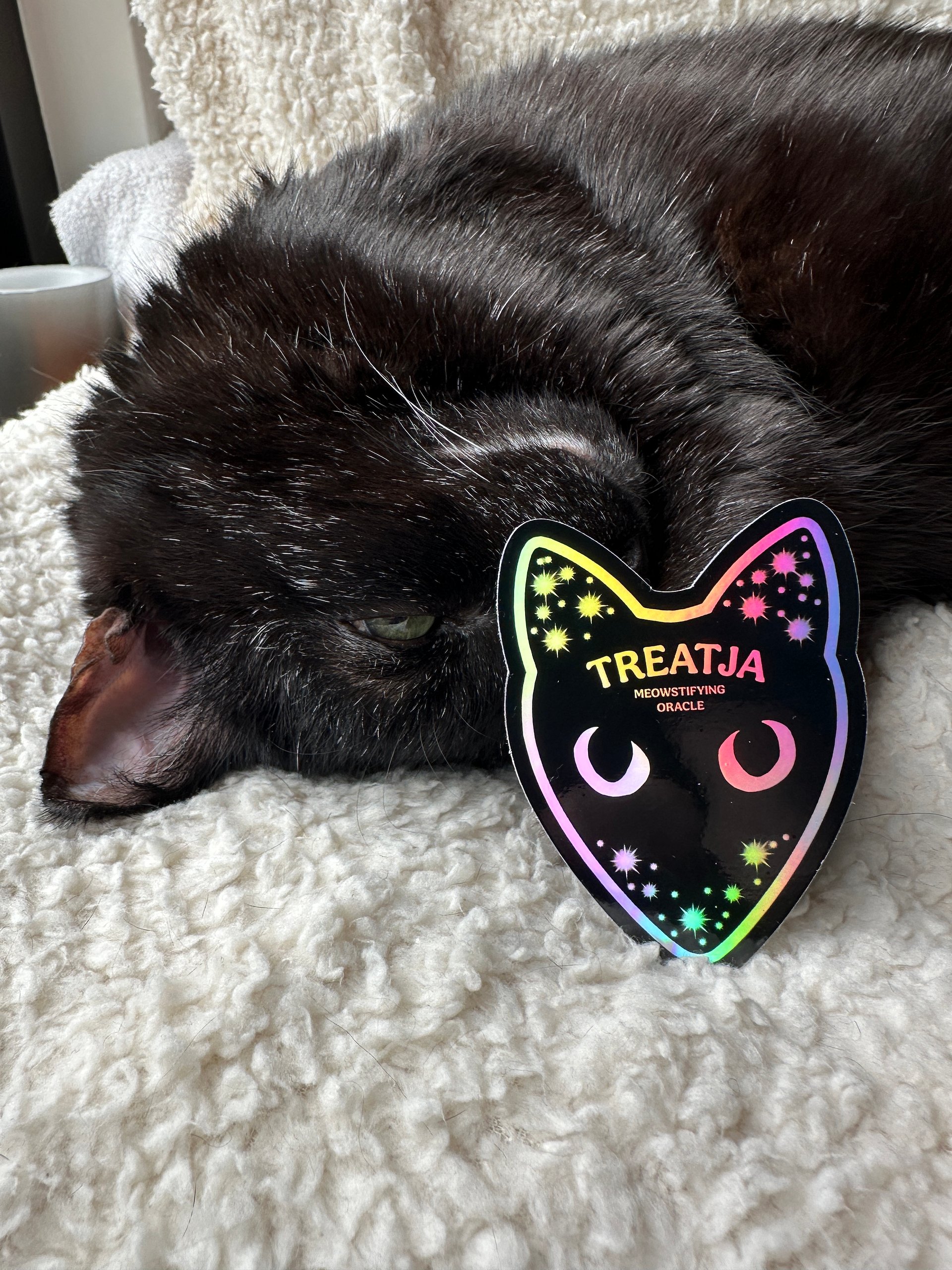 Holographic Treatja planchette sticker product image (1)