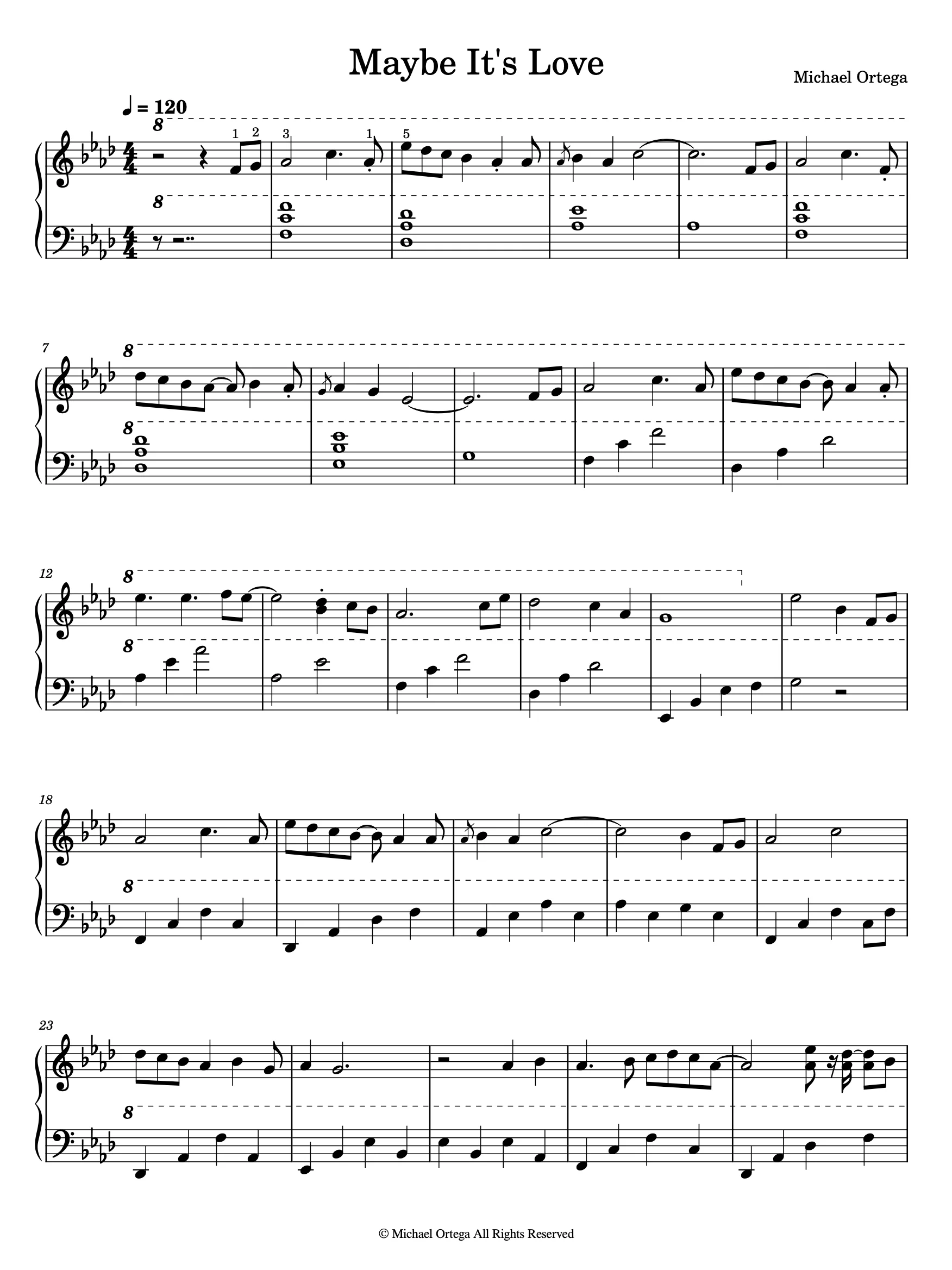 Maybe It's Love (Piano Score) product image (2)