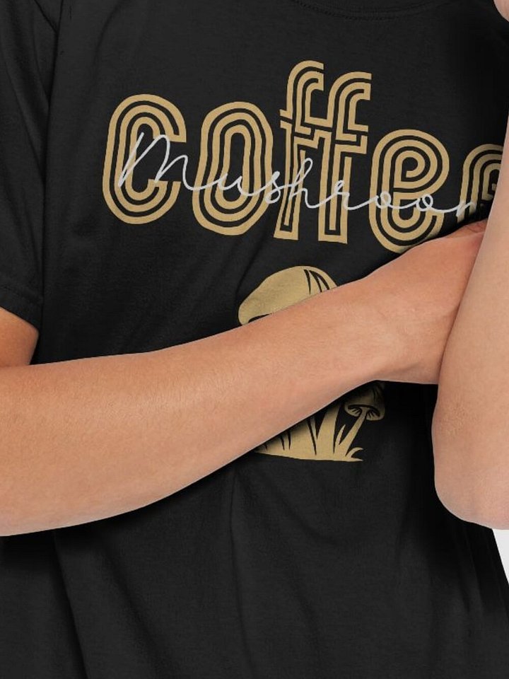 Mushroom Coffee Lover's Graphic Tee product image (2)