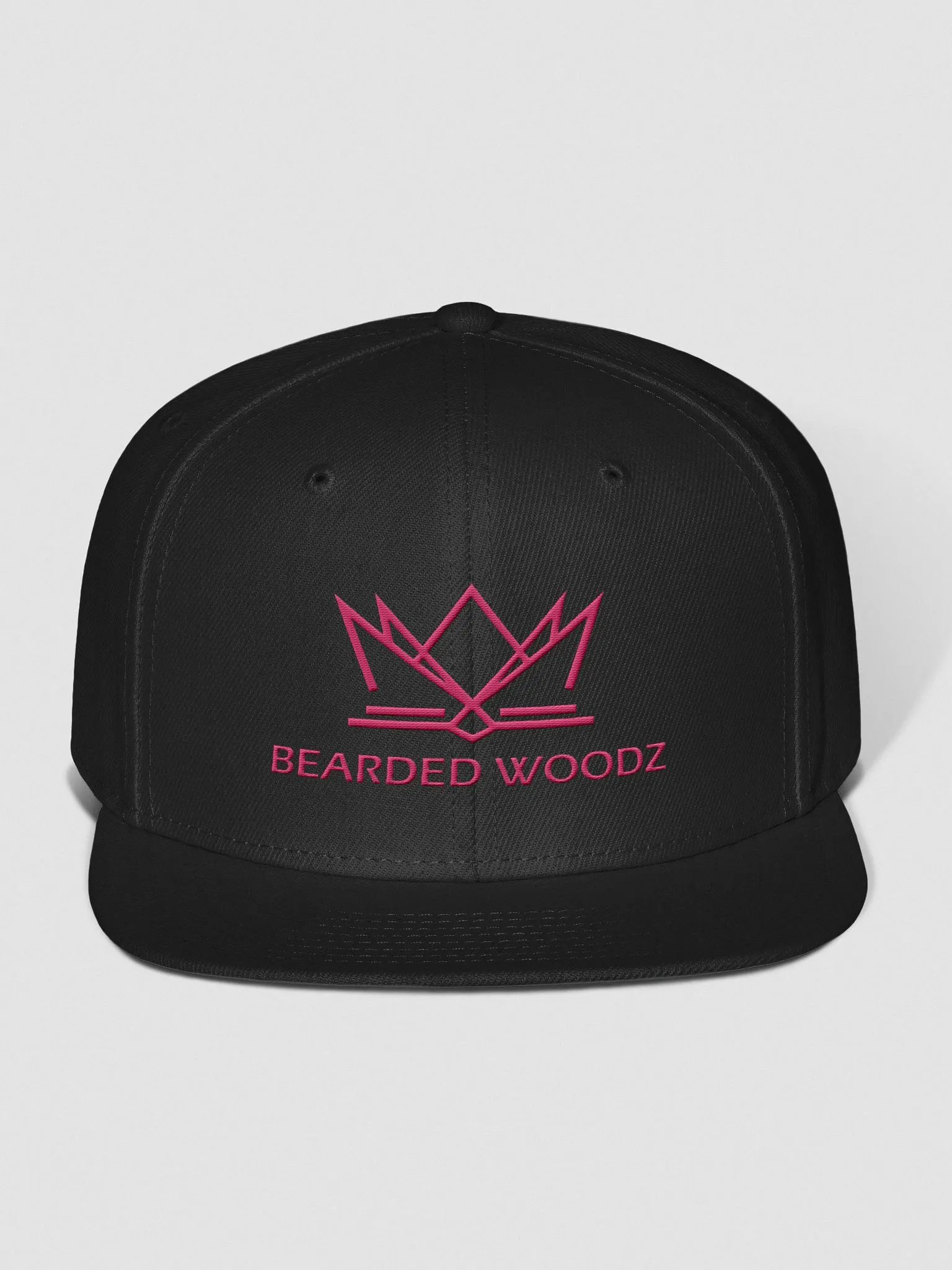 Bearded Woodz Classic Snapback Cap (Fight Cancer Edition) product image (1)