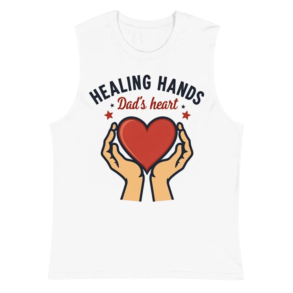 Healing Hands Dad's Heart Muscle Tank product image (2)