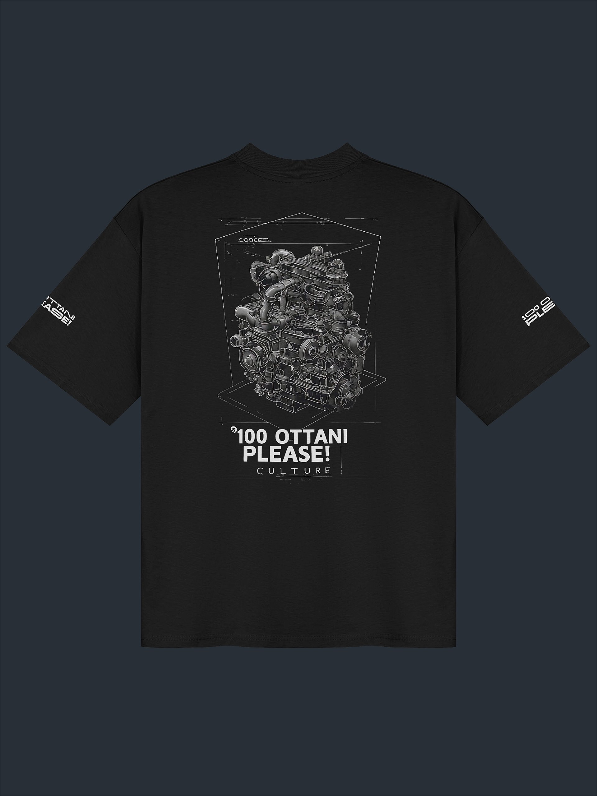100 Ottani Please!™ Oversized Unisex Racing Streetwear Graphic T-Shirt | Penultimate Lap Edition product image (1)