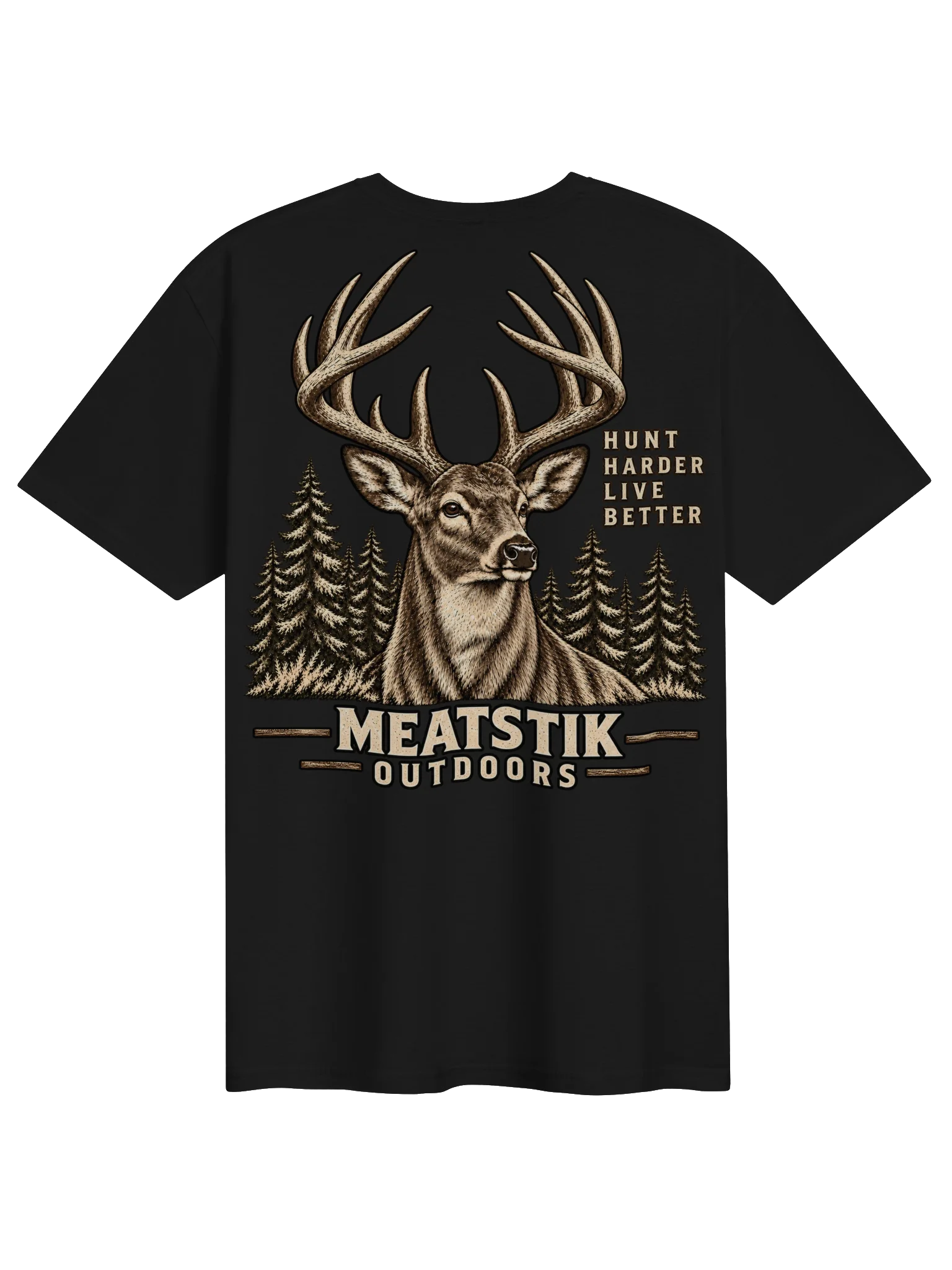 Hunt Harder, Live Better – Whitetail Tee product image (6)