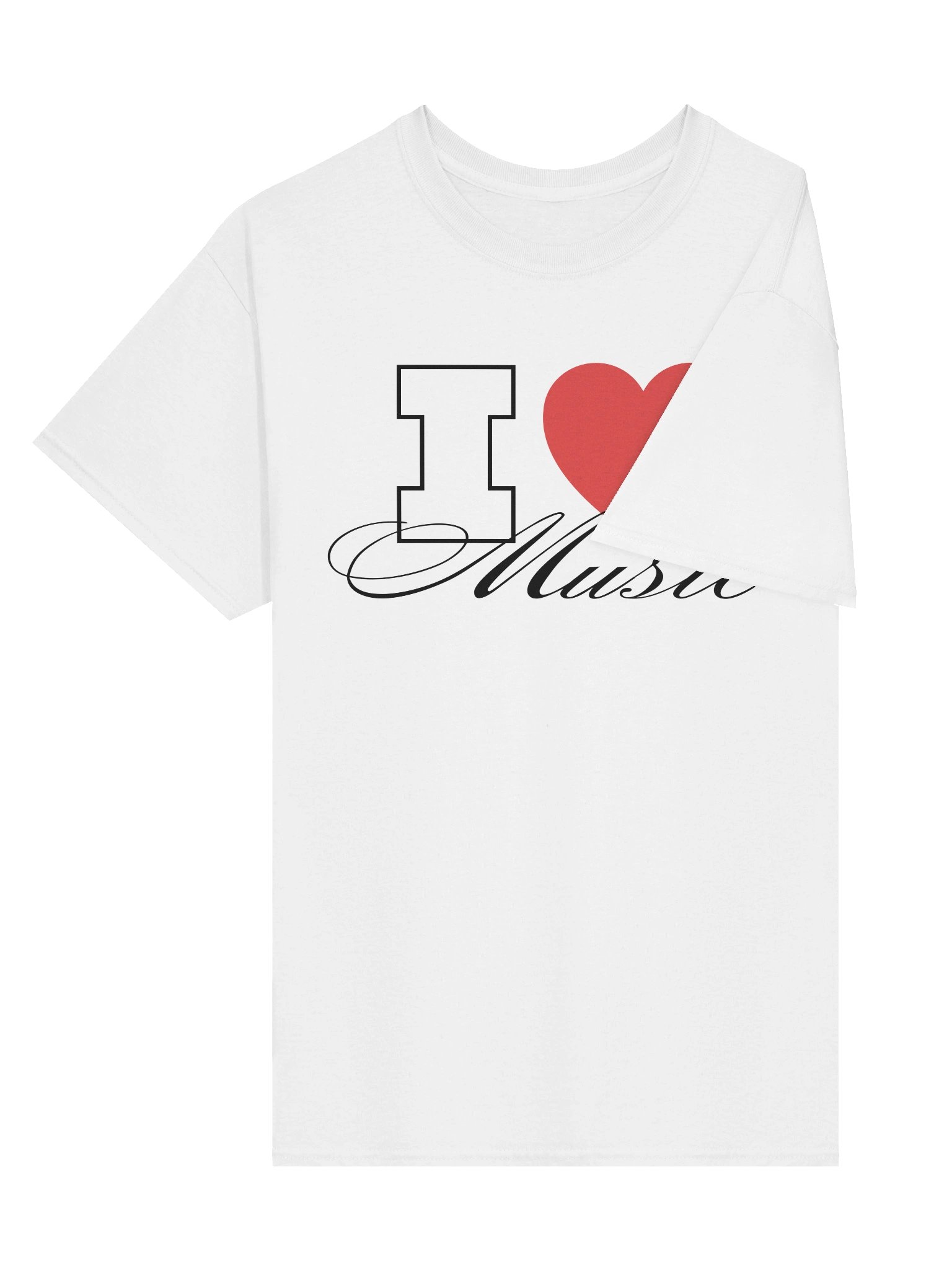 i love music tshirt (white) product image (3)