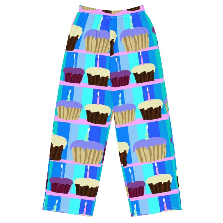 Cupcakes Pattern Wideleg Pants product image (2)