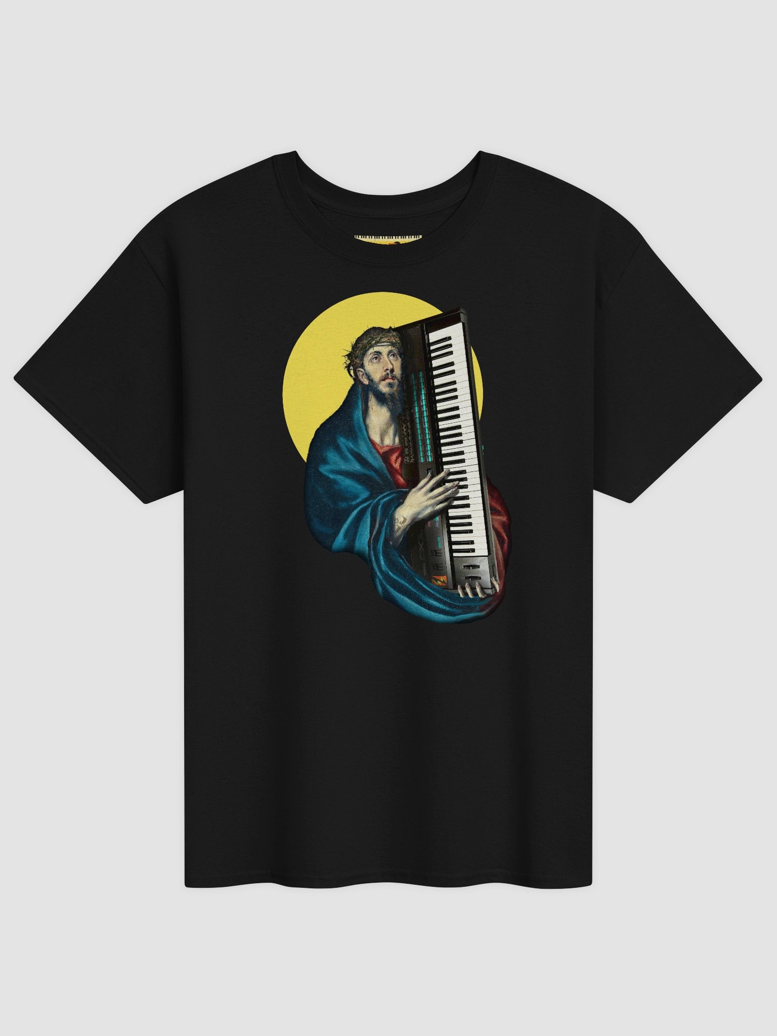 Christ Carrying the d-x-7 , EDM Tecno Unisex t-shirt product image (1)