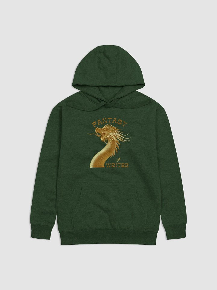 Fantasy Writer Dragon Hoodie - Gold/Green product image (1)