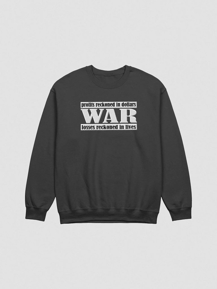 The Cost Of War - Gildan Classic Crewneck Sweatshirt (EMBROIDED) product image (2)