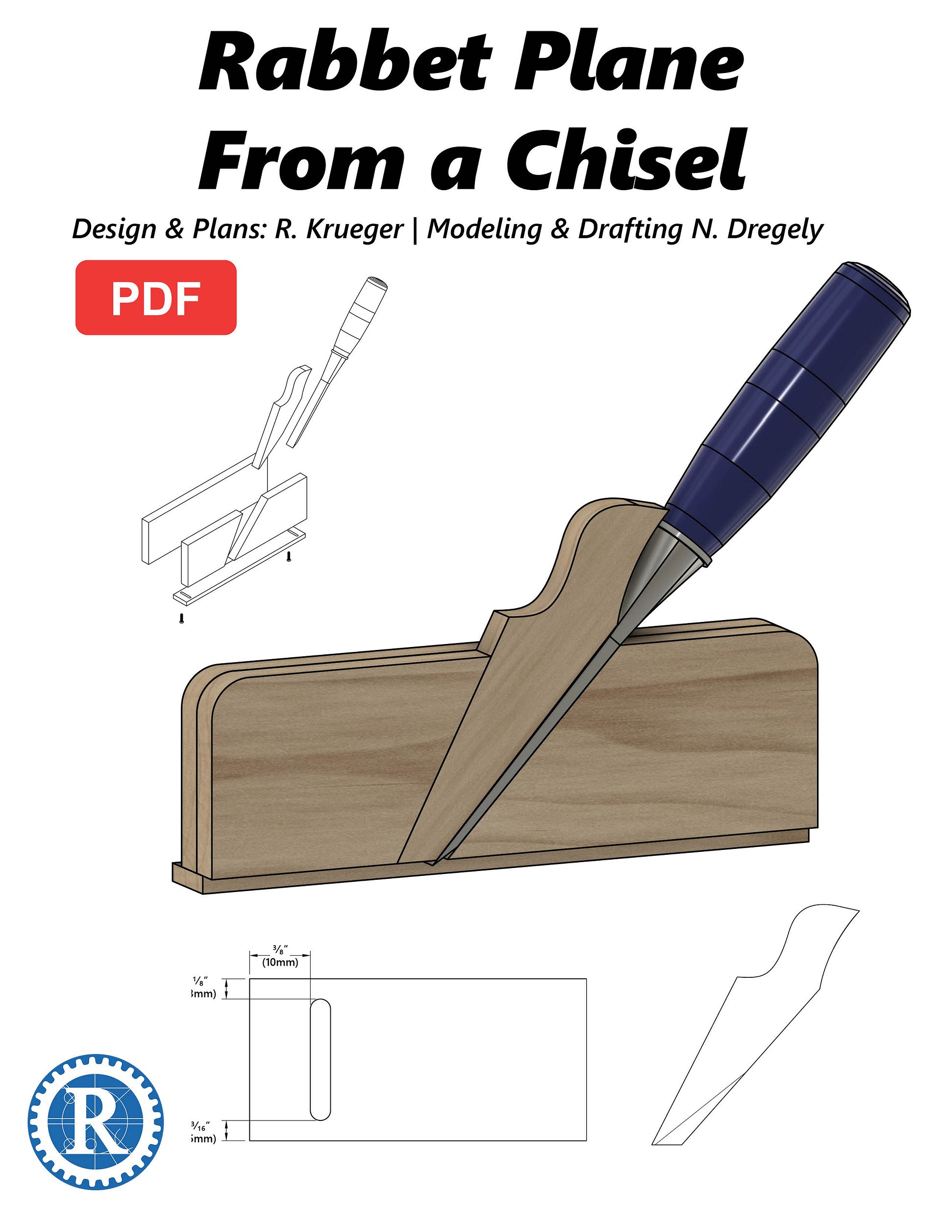 Plans: Rabbet Plane from a Chisel product image (1)