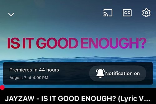 the lyric video for “IS IT GOOD ENOUGH?” premieres on youtube at 4pm cst on friday!!

@andreita.arts worked really hard to br...