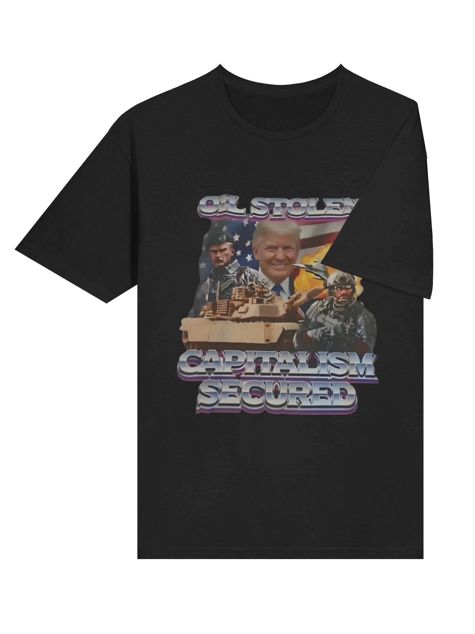 Trump Oil Stolen Capitalism Secured Shirt – Viral Political Statement product image (4)