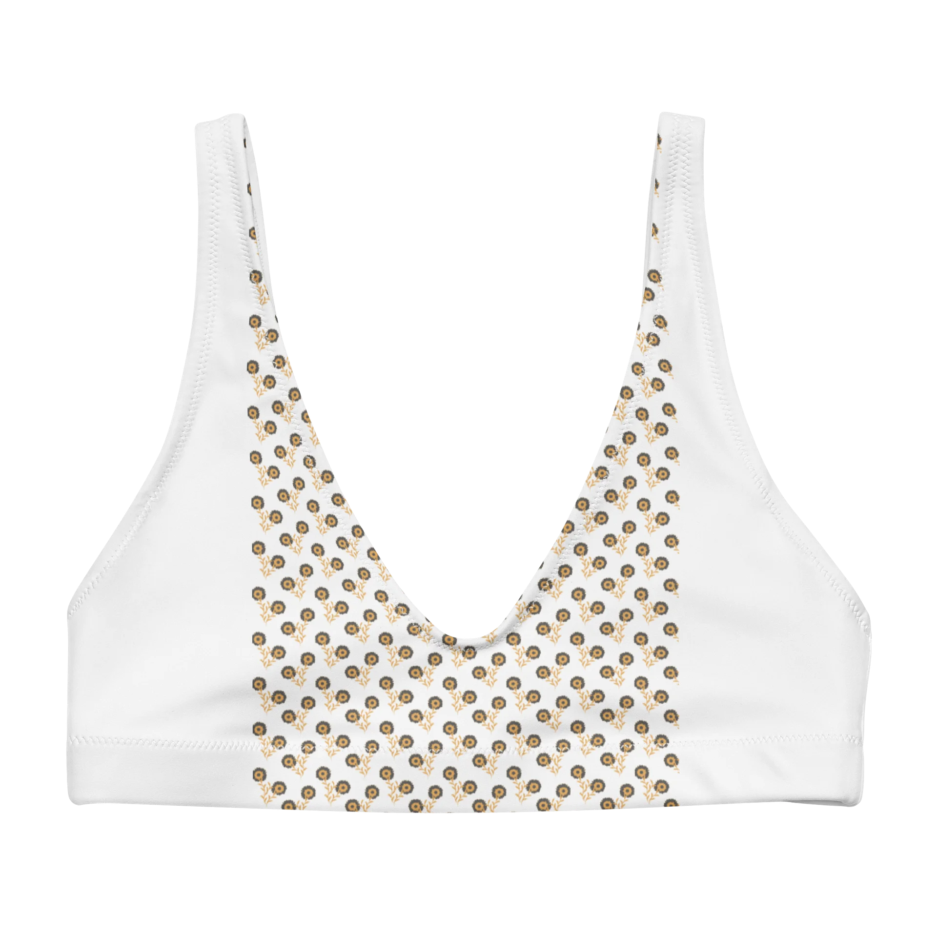 Abstract Mosaic All-Over Print Bikini Top product image (1)