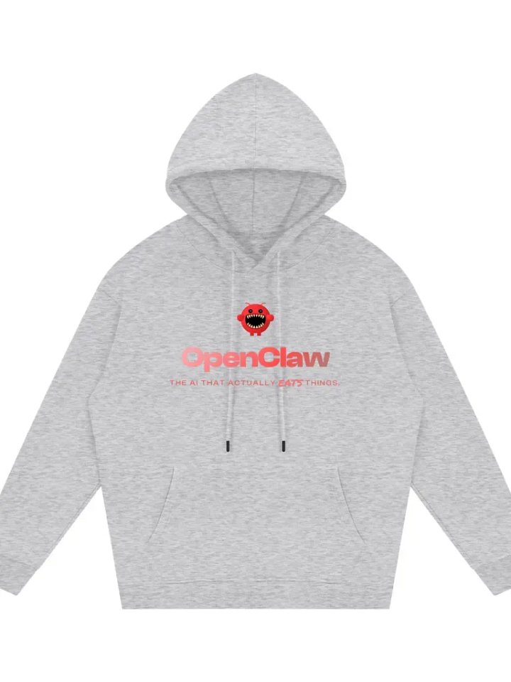 Open claw Hoodie: The ai that actually EATS things. product image (1)