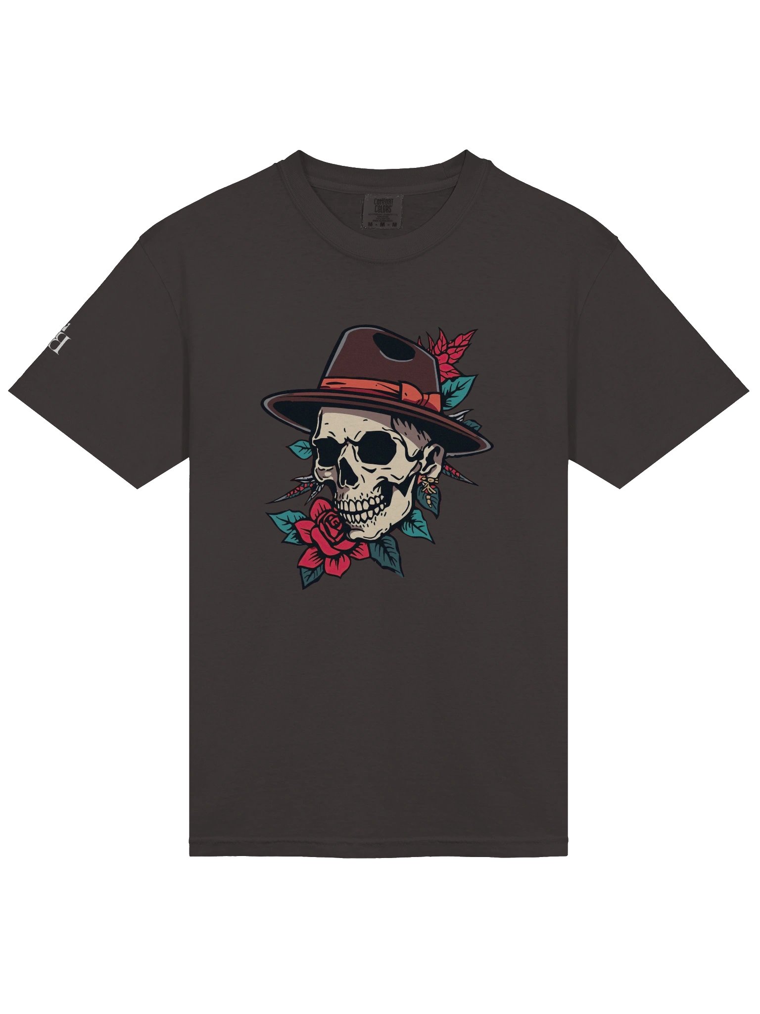 Old School Noir: Crimson Rose & Fedora Skull product image (25)