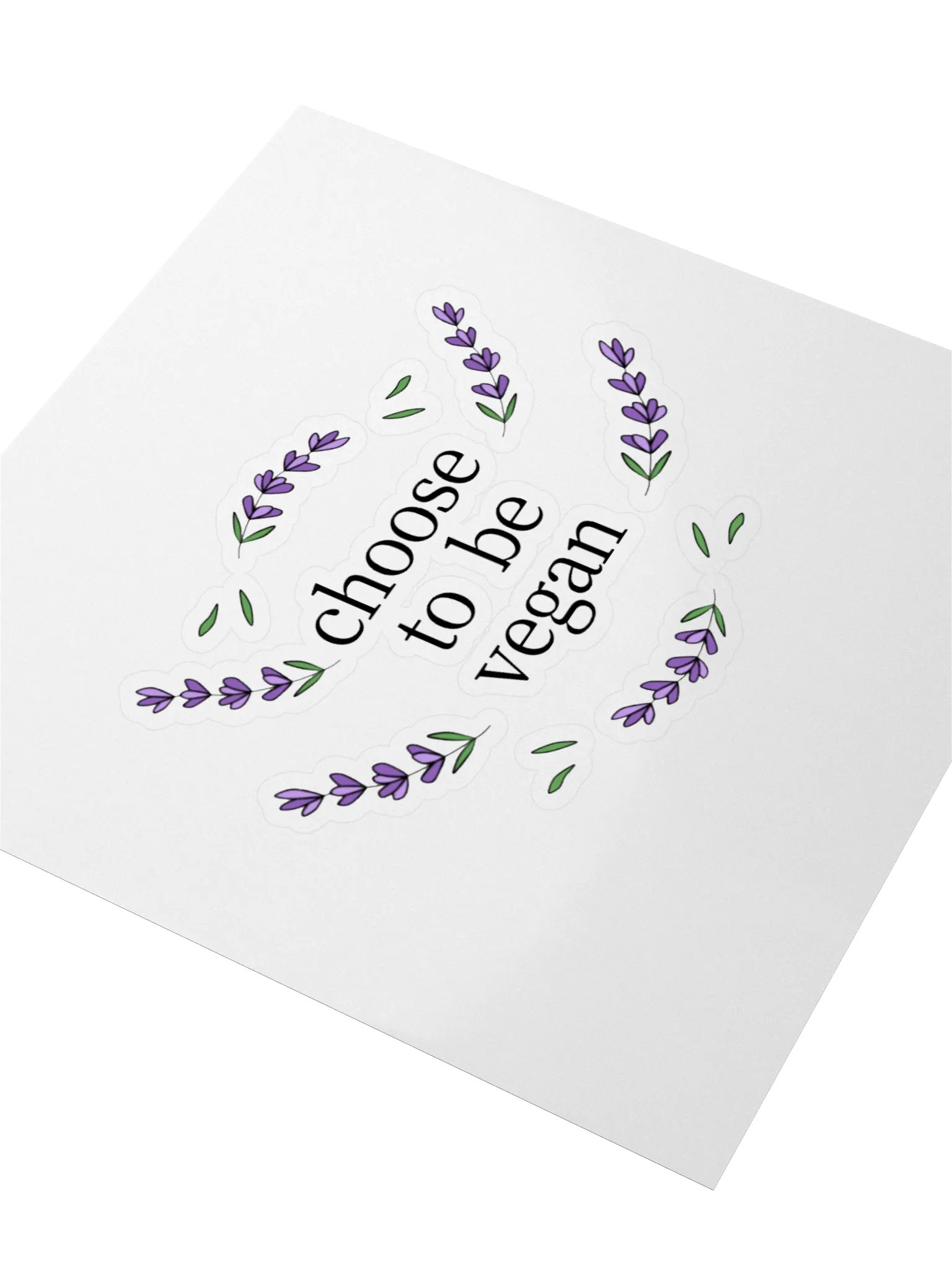 “Choose to be Vegan” Fun Sticker product image (3)