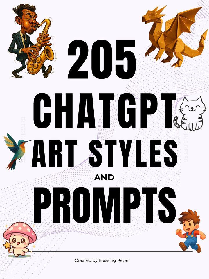 205 ChatGPT Art Styles and Prompts product image (1)