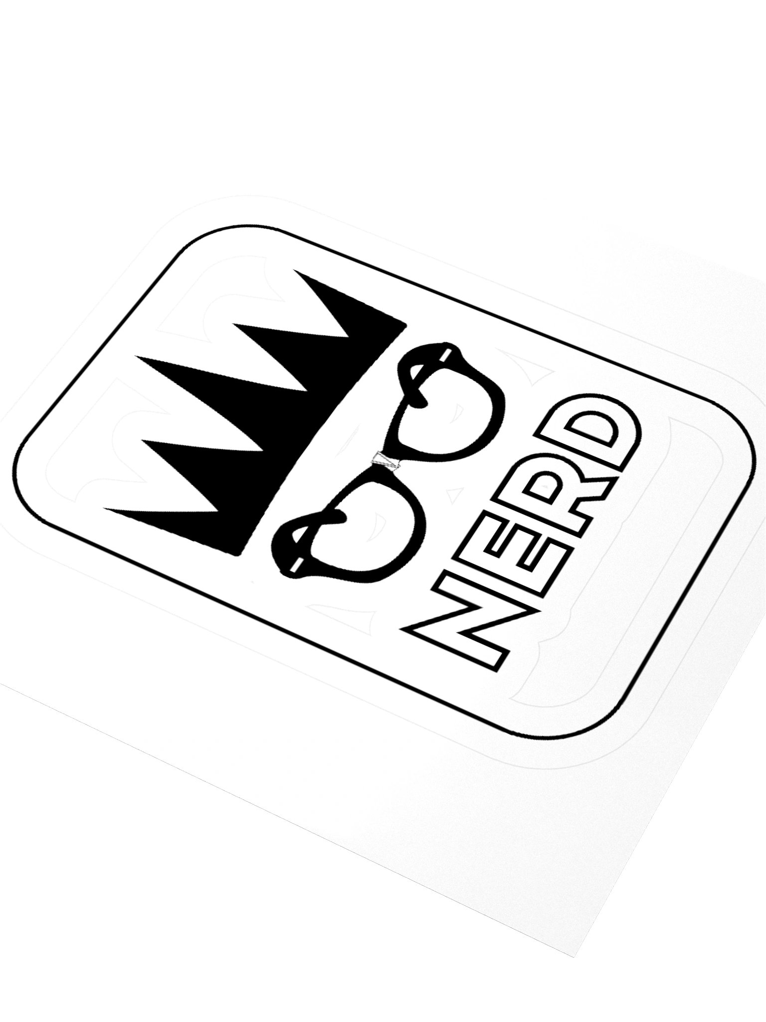 King Nerd Statement Kiss Cut Stickers product image (7)
