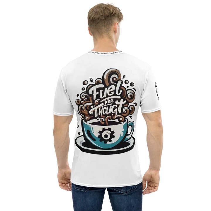Fuel for Thought White Tee product image (1)