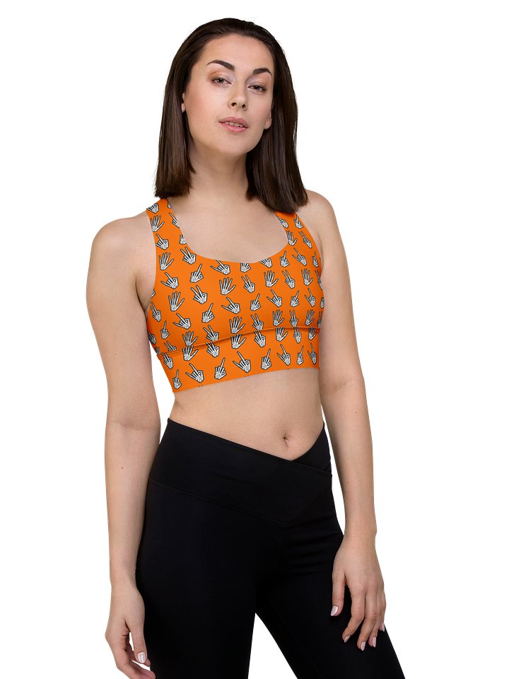 Bone Zone pattern sports bra product image (1)