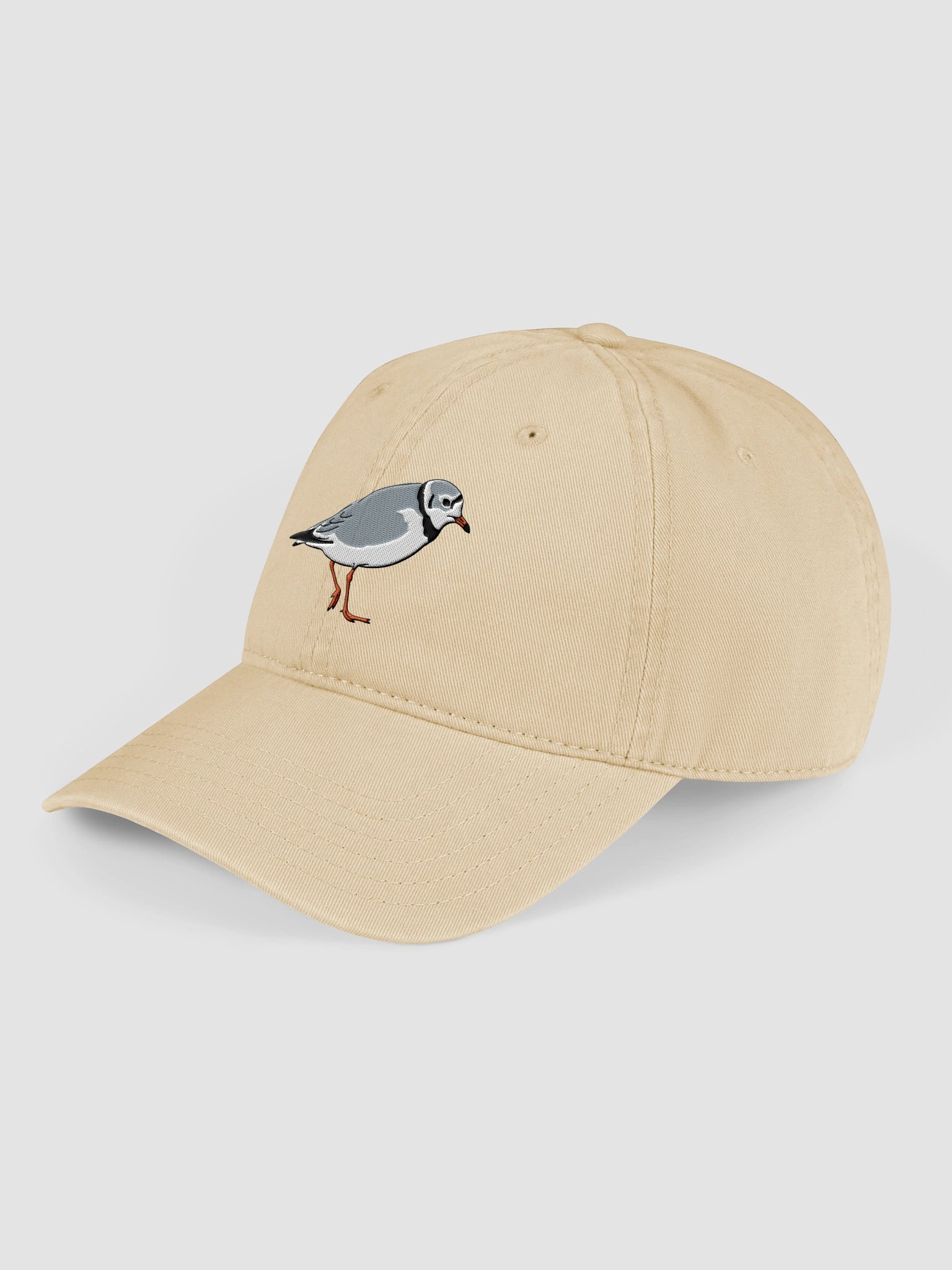 Piping Plover Embroidered Garment Washed Baseball Cap product image (23)