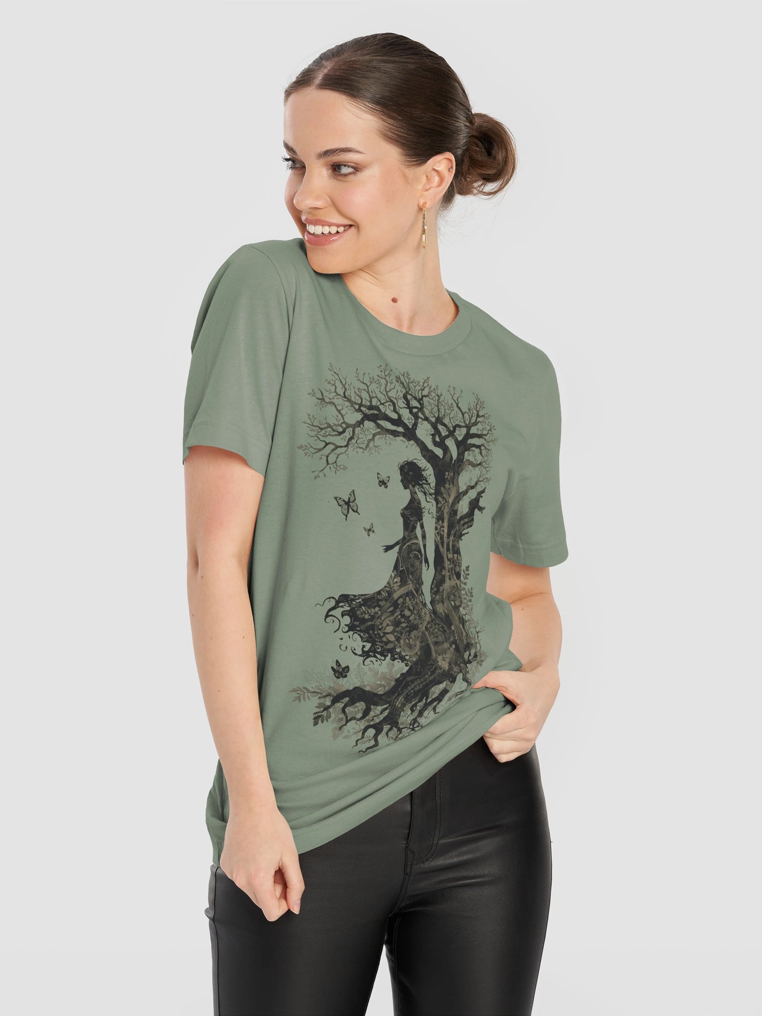 Forest Goddess Shirt, Whimsical Nature & Butterfly Tee product image (12)