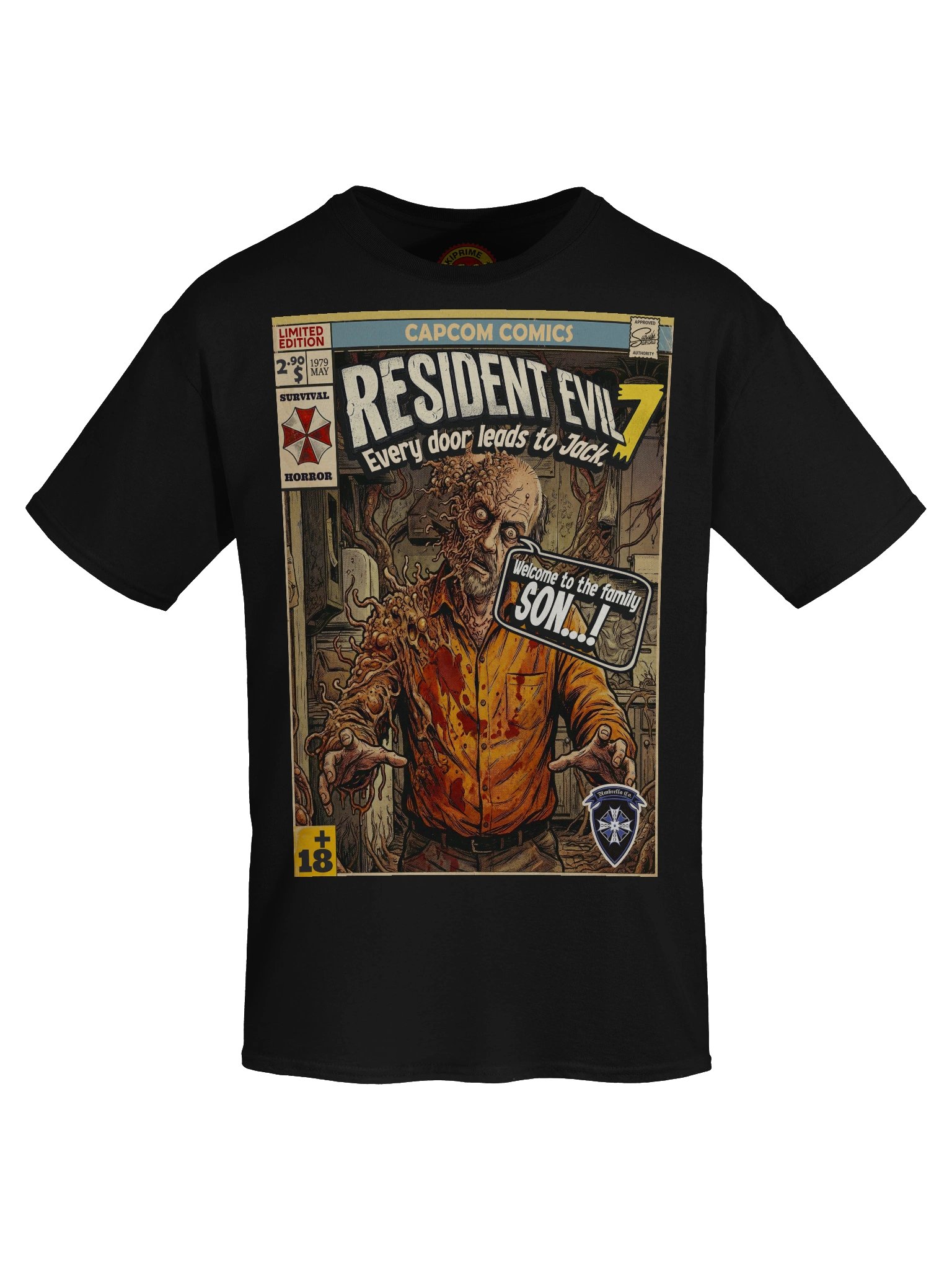 Resident Evil 7 Jack Baker Comic Art T-Shirt product image (5)