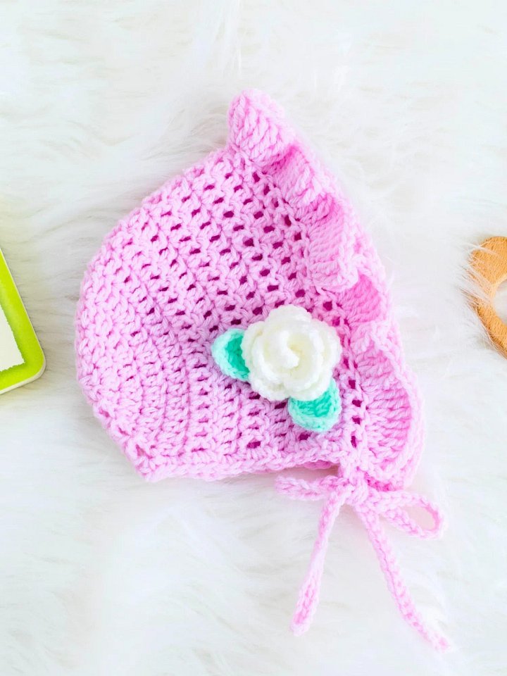 Bluebell Baby Bonnet Crochet Pattern product image (1)