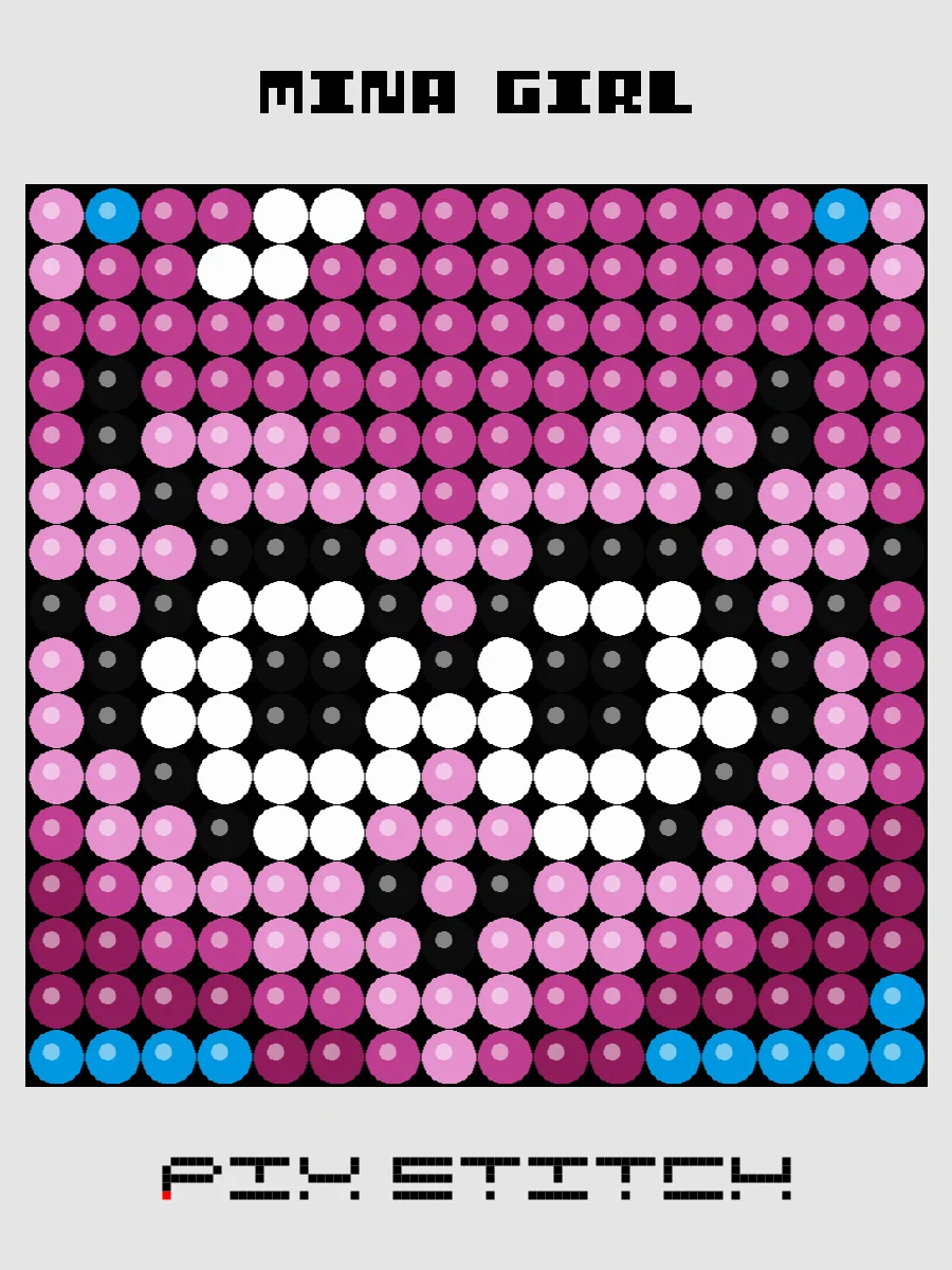 Mina Girl Pixel Art product image (1)