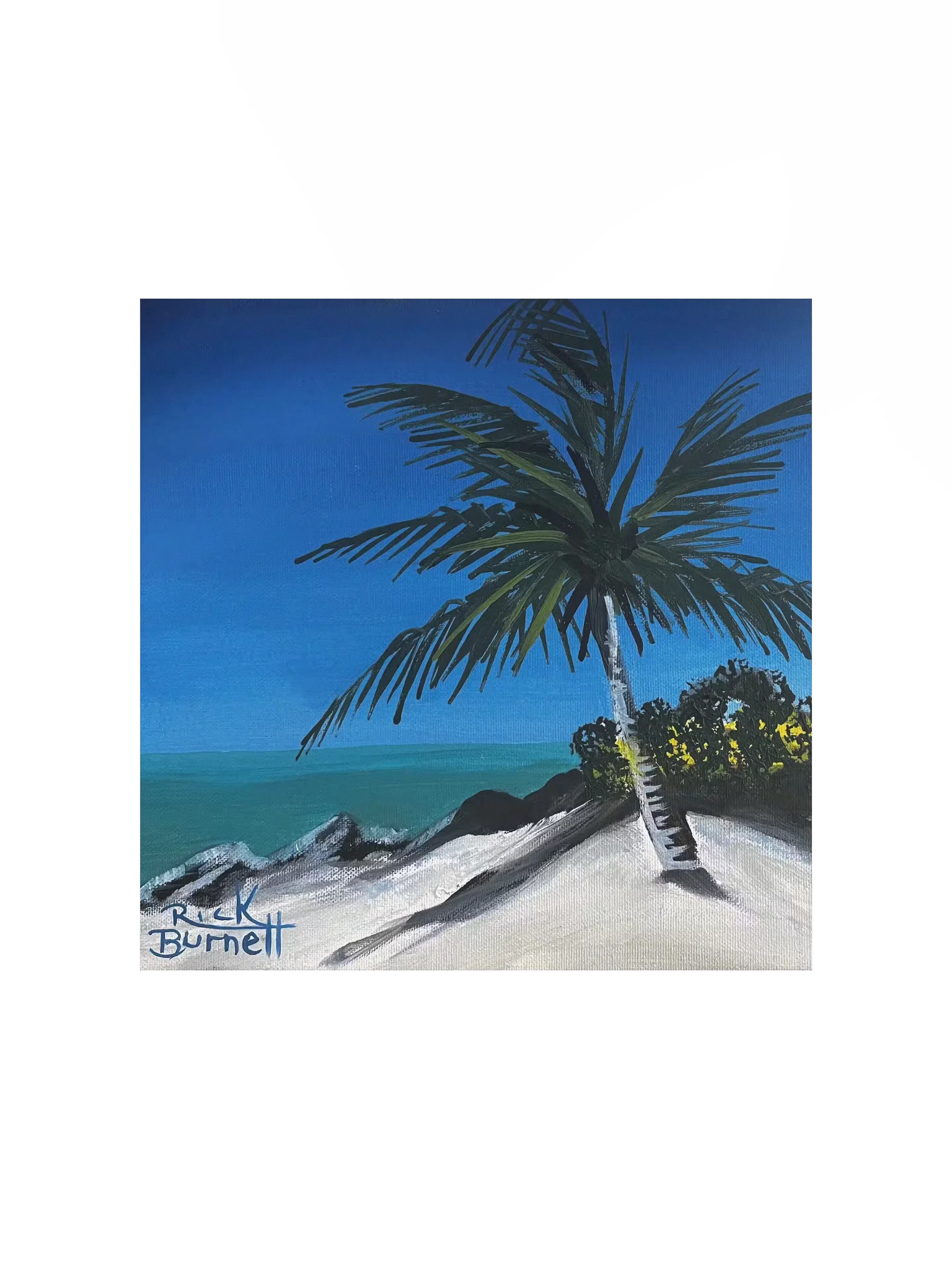 Rick Burnett Fort Zach Beach Square Poster product image (1)