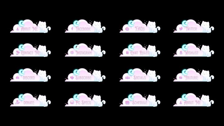 Dreamy Cat Twitch Panels product image (2)