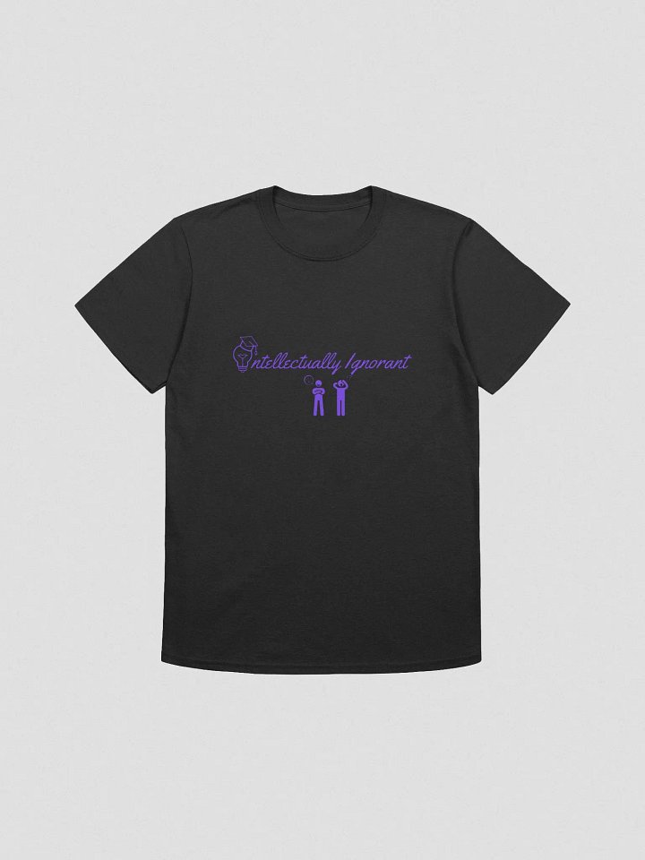 Intellectually Ignorant Unisex Softstyle ( Purple Logo) Tee Shirt product image (1)