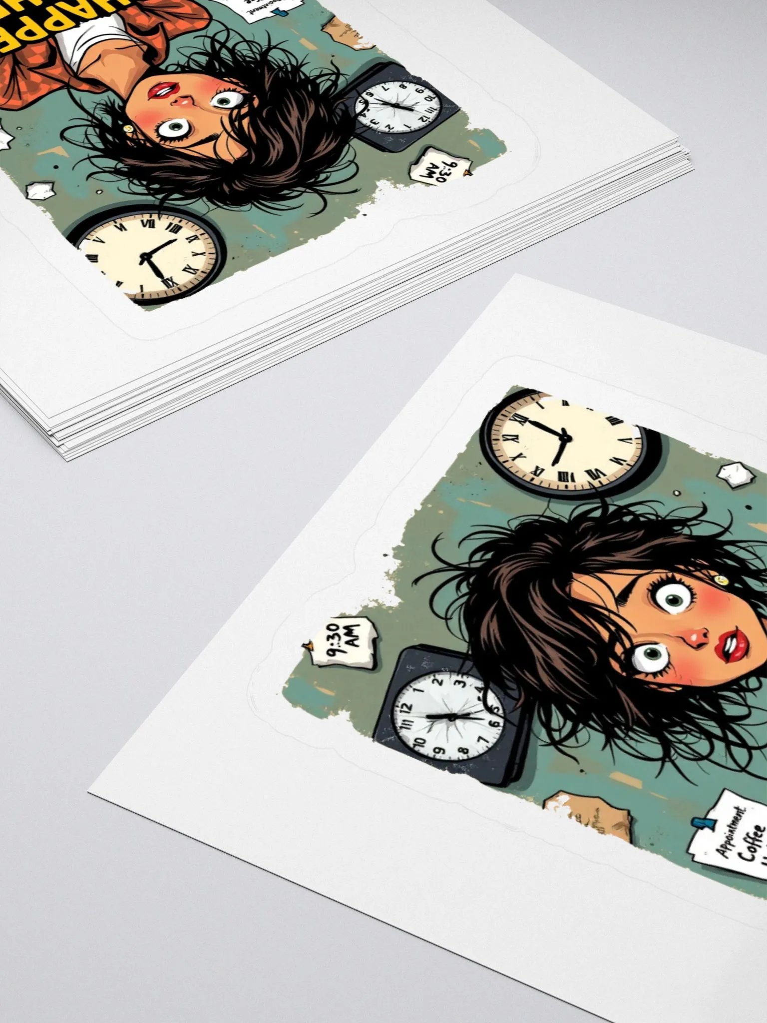 Life Happens Coffee Helps Kiss Cut Stickers product image (12)