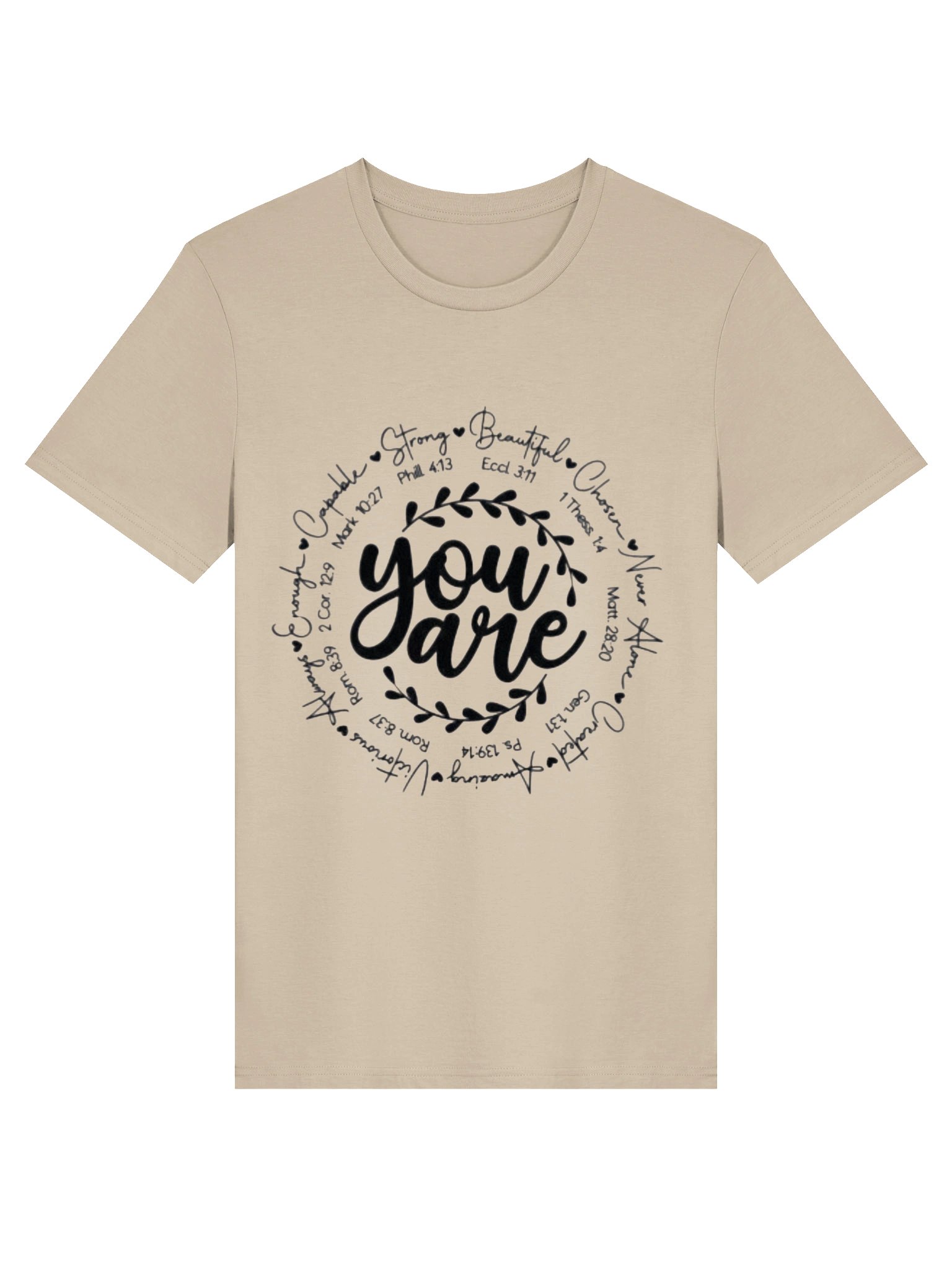 You Are Beautiful Christian T-Shirt – Psalm 139:14 Inspirational Faith Tee | Bible Verse Christian Gift | Unisex Apparel product image (1)