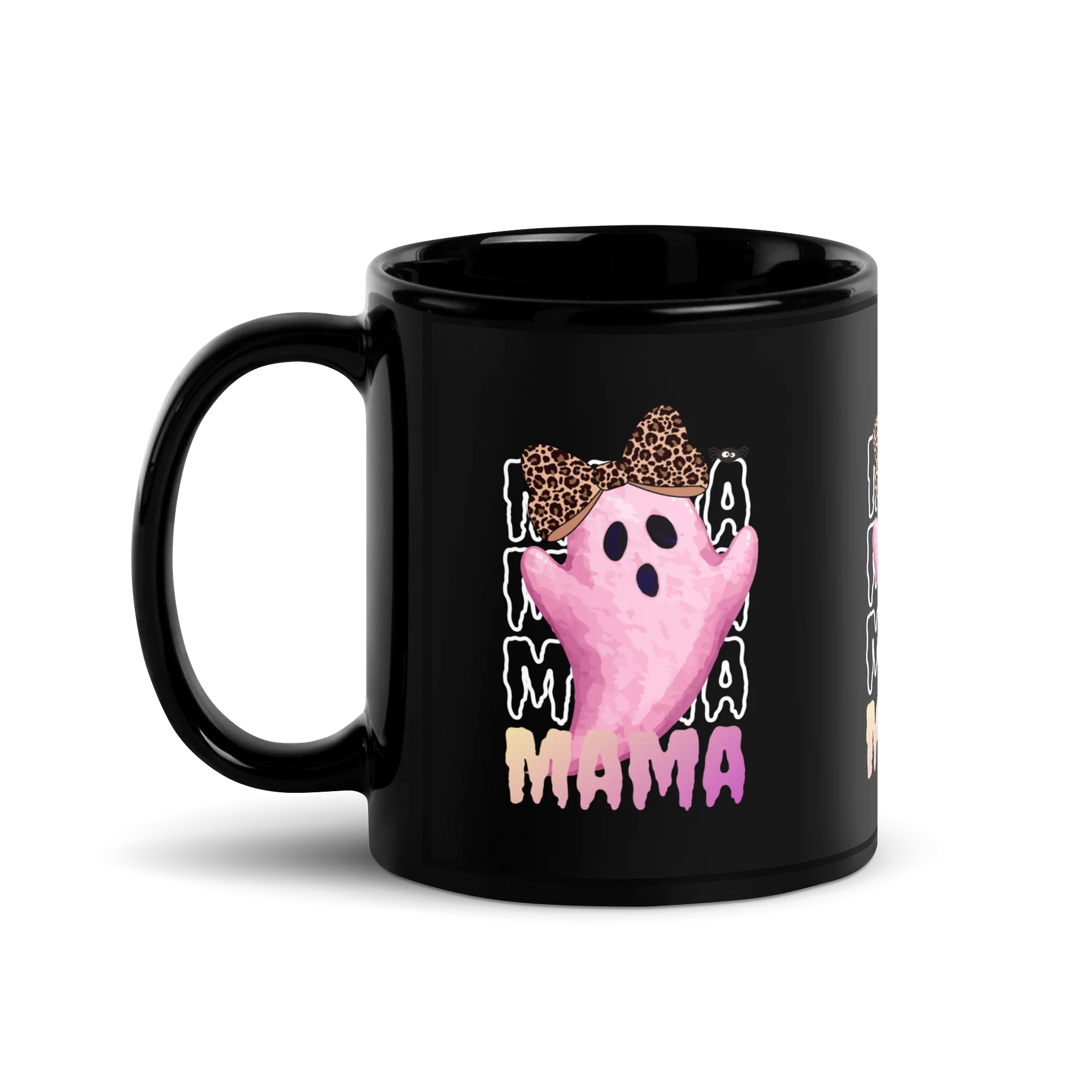 Spooky Mama Leopard Bow Mug 👻� product image (1)