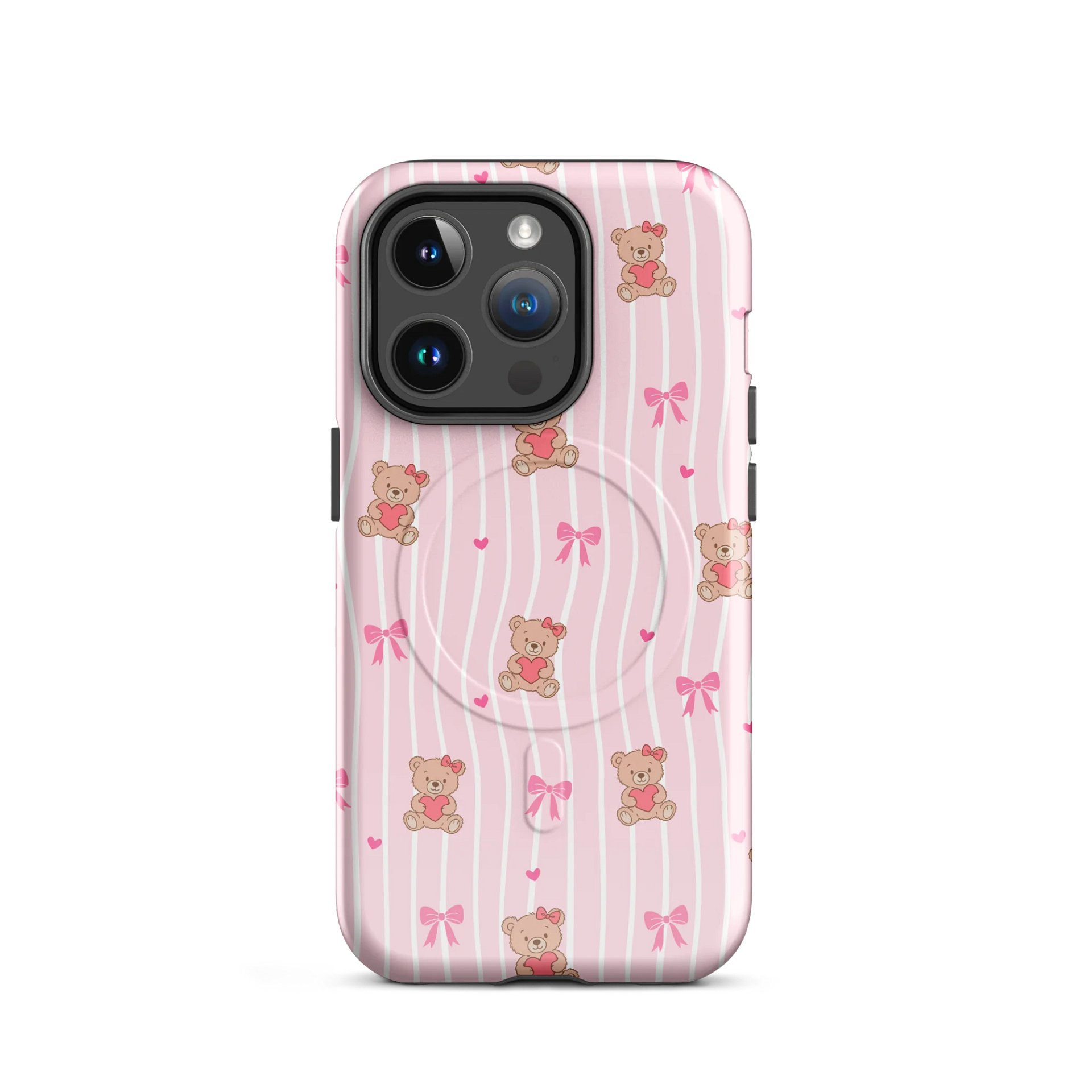Honeybear Coquette Tough Magnetic MagSafe® iPhone® 14, iPhone 15, iPhone 16, iPhone 17, Pro, Pro Max, Plus Cases. product image (2)