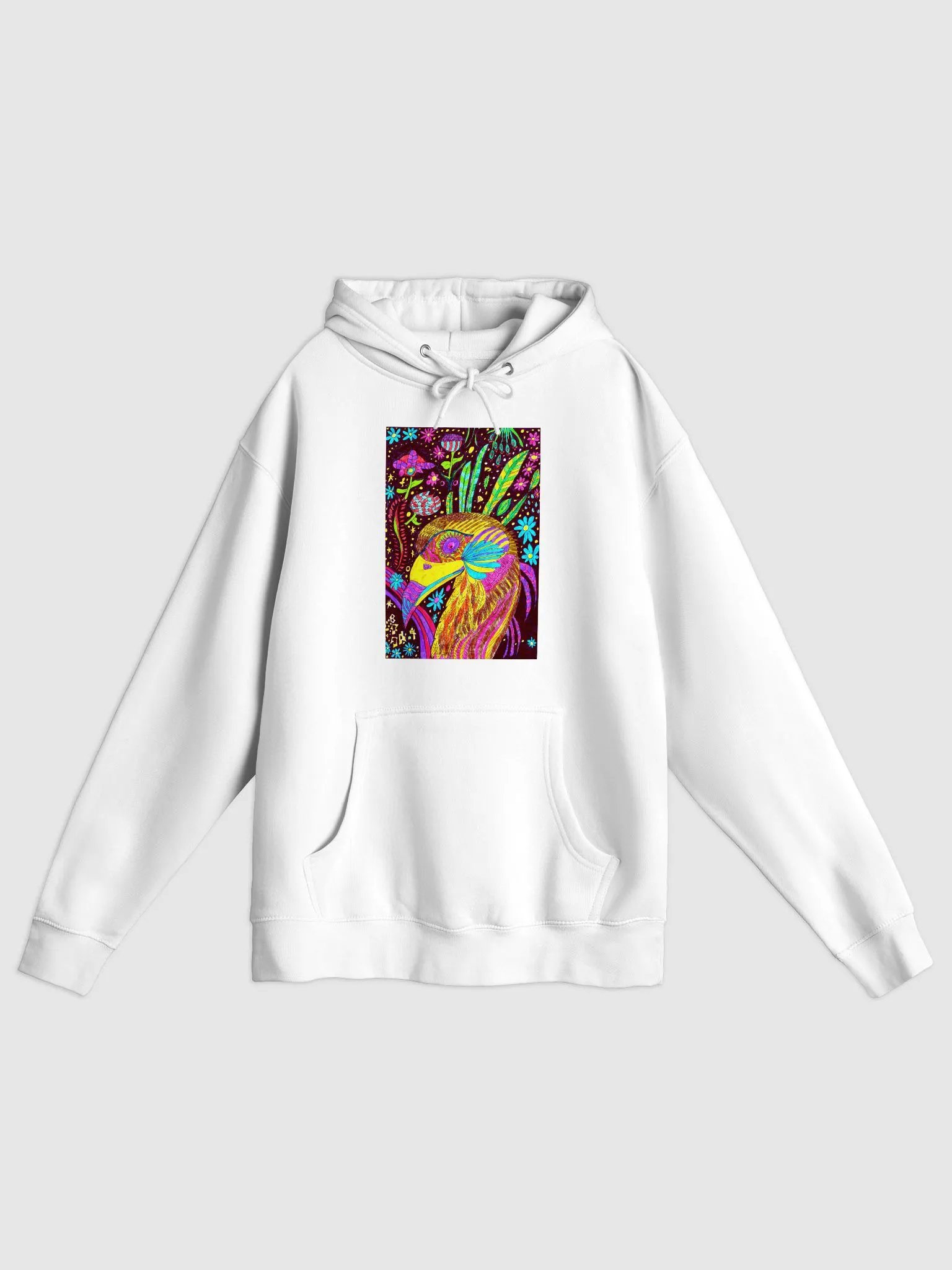Abstract Psychedelic Bird Hoodie product image (8)