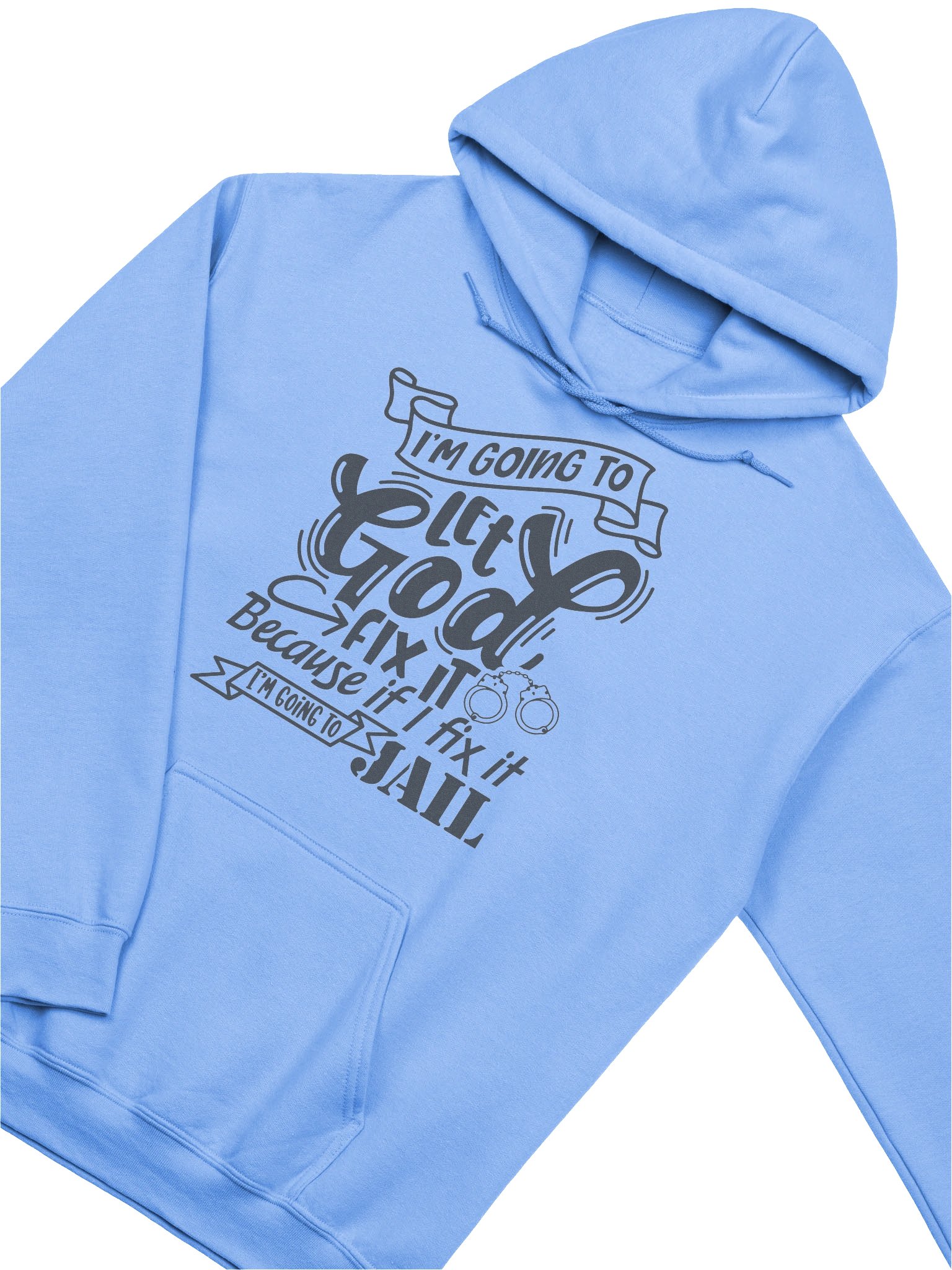 God Fix It Christian Pullover Hoodie Faith Based Apparel Prayer Statement Christian Clothing product image (3)